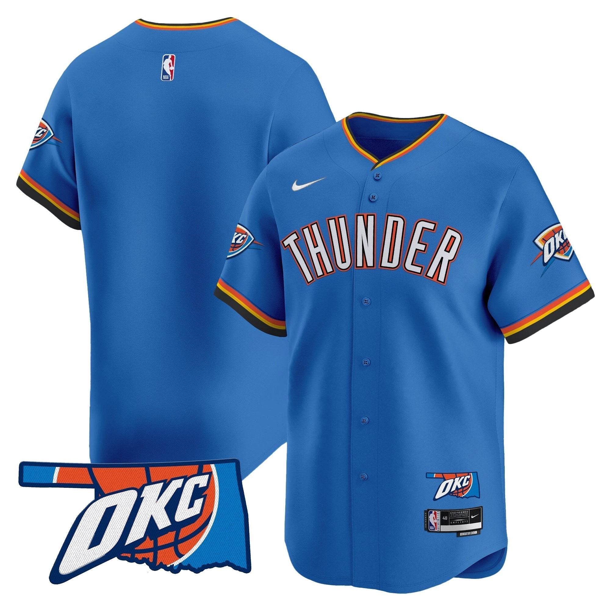 OKC Vapor Baseball Jersey - Stitched