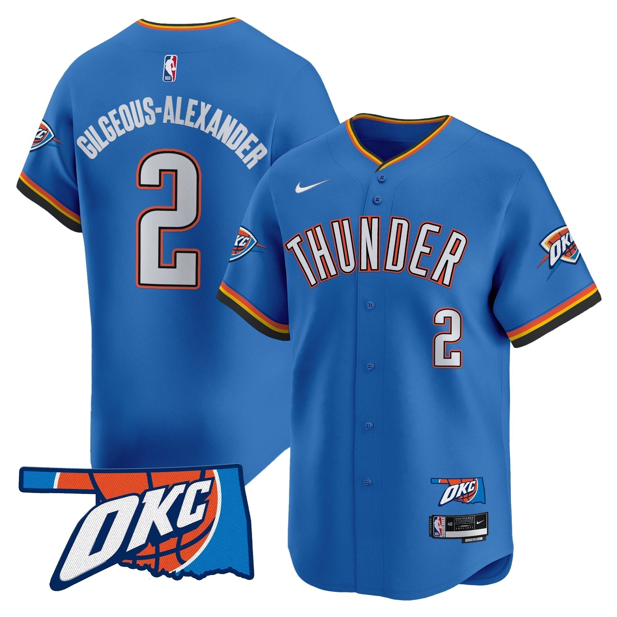 OKC Vapor Baseball Jersey - Stitched