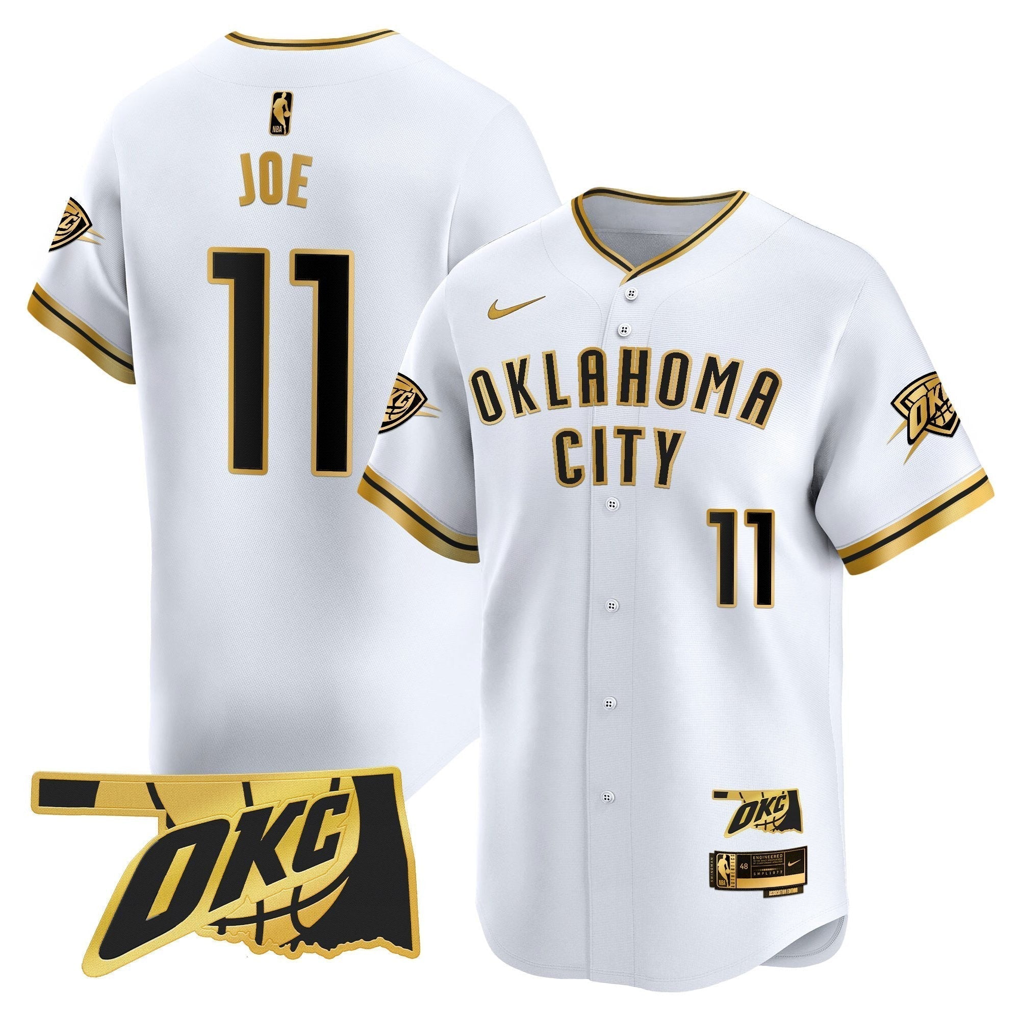 OKC Vapor Baseball Jersey - Stitched
