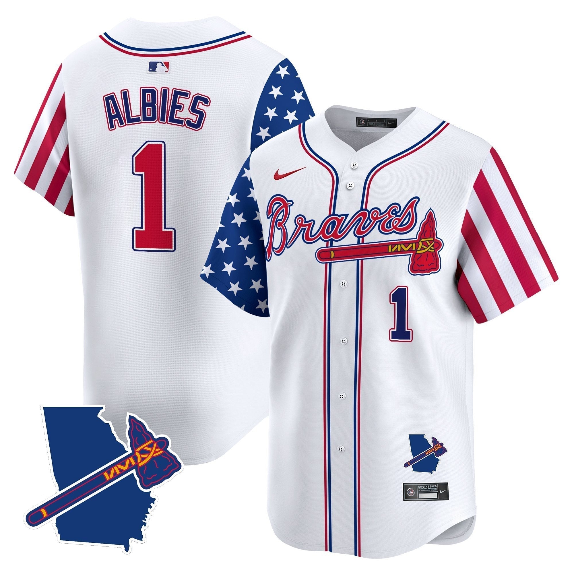ATL 2025 Independence Day Vapor Premier Limited Jersey N1 - Stitched