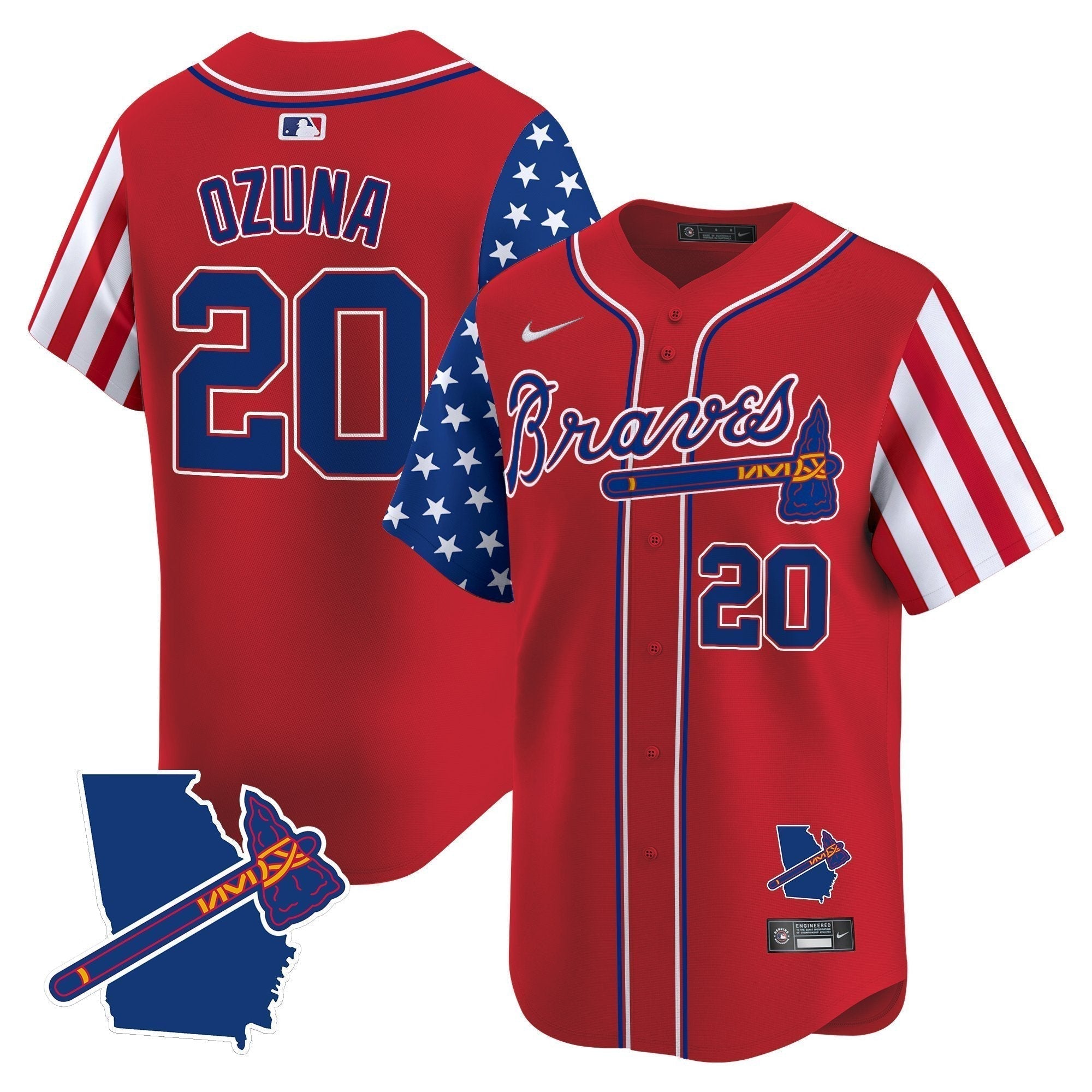ATL 2025 Independence Day Vapor Premier Limited Jersey N1 - Stitched