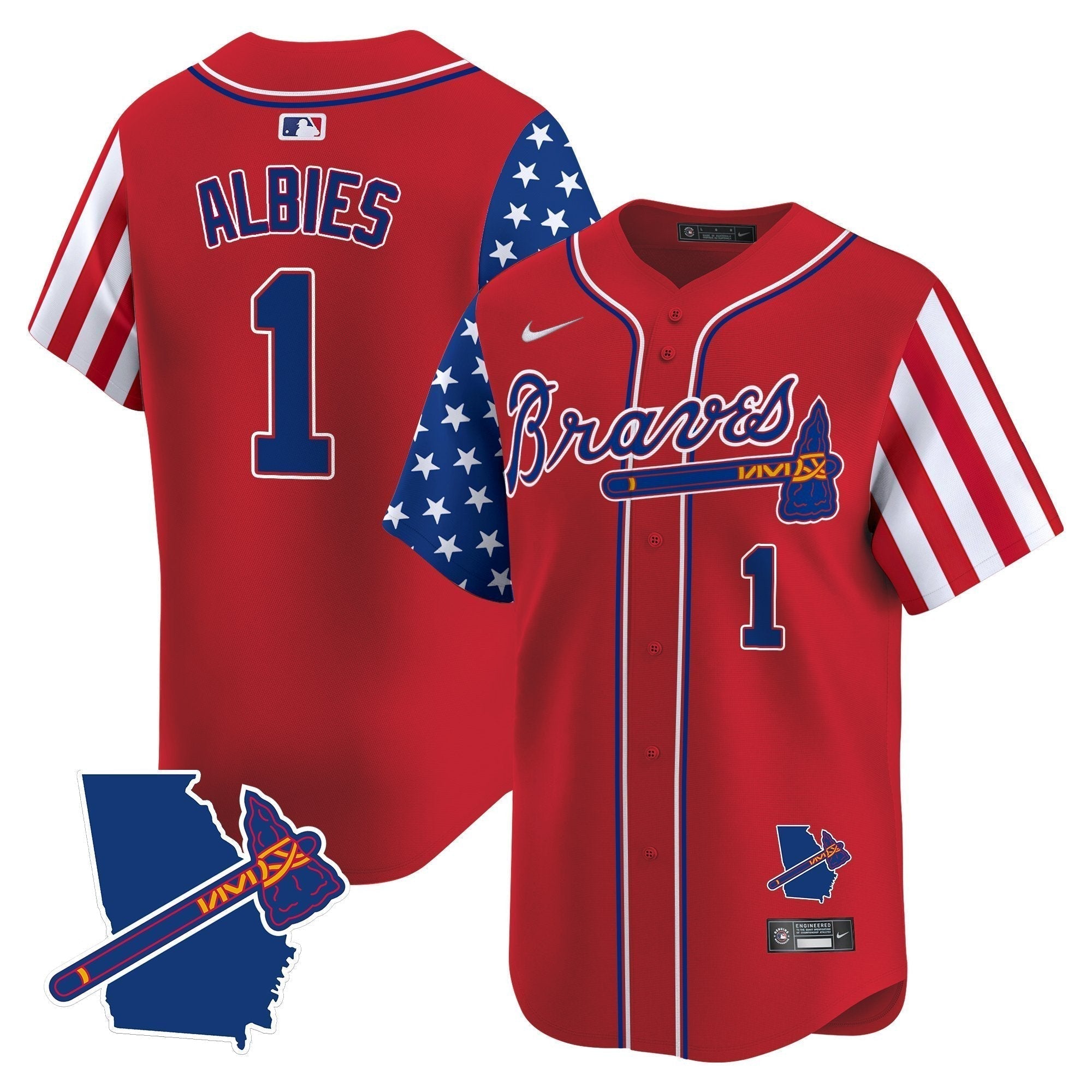 ATL 2025 Independence Day Vapor Premier Limited Jersey N1 - Stitched