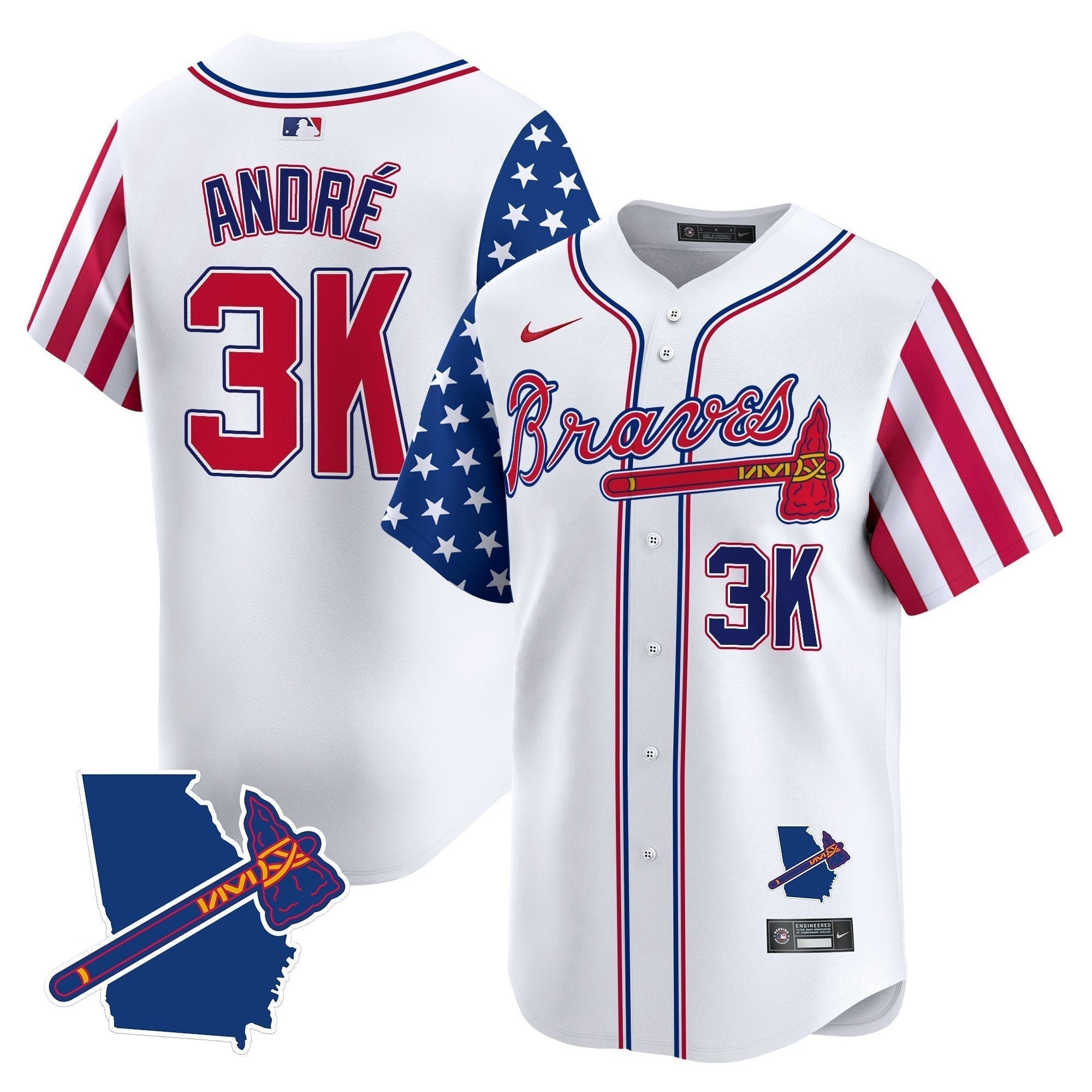 ATL 2025 Independence Day Vapor Premier Limited Jersey N1 - Stitched
