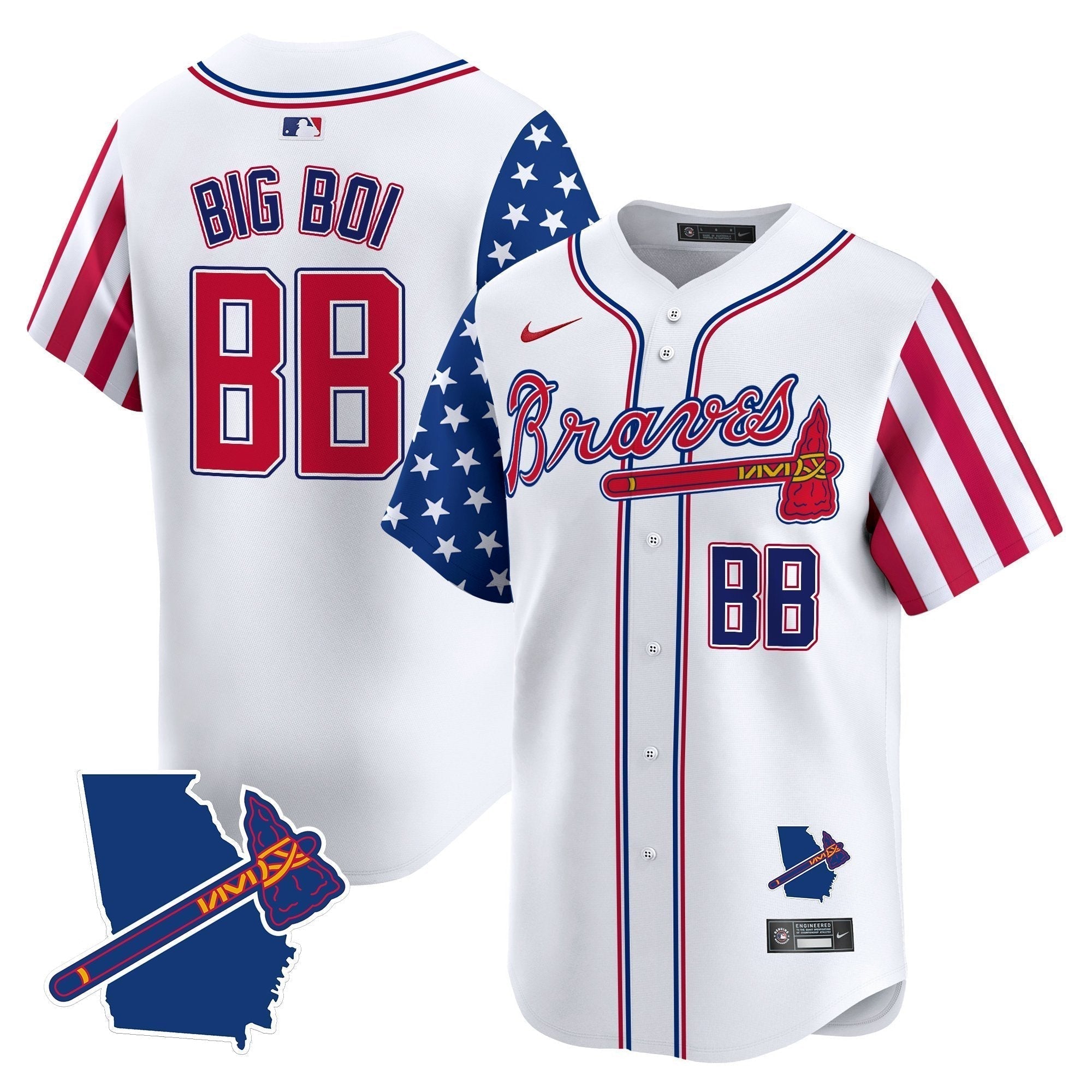 ATL 2025 Independence Day Vapor Premier Limited Jersey N1 - Stitched