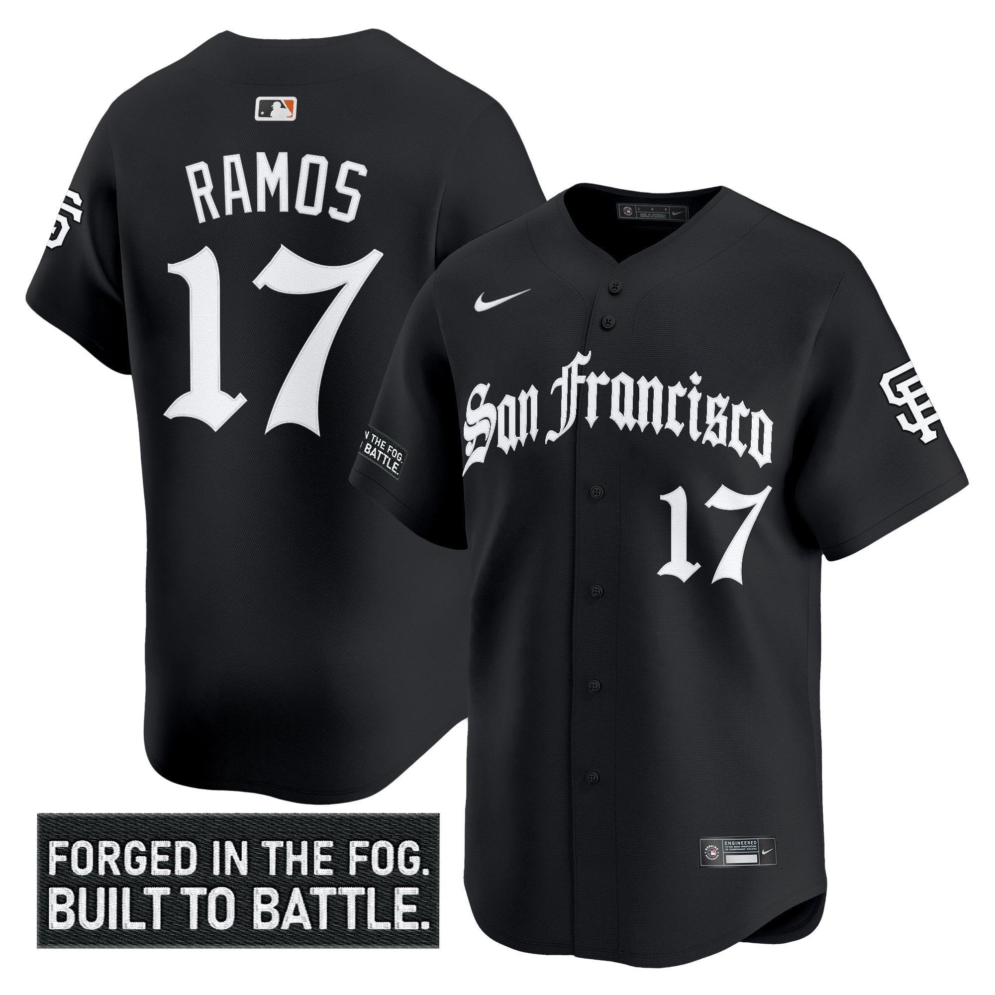 SF 'Gothic Fog Edition' Vapor Premier Limited Jersey - Stitched