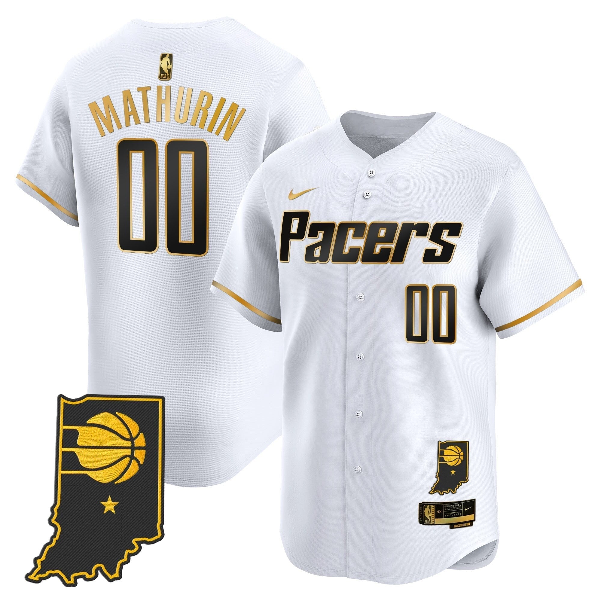 IND Vapor Baseball Jersey - Stitched
