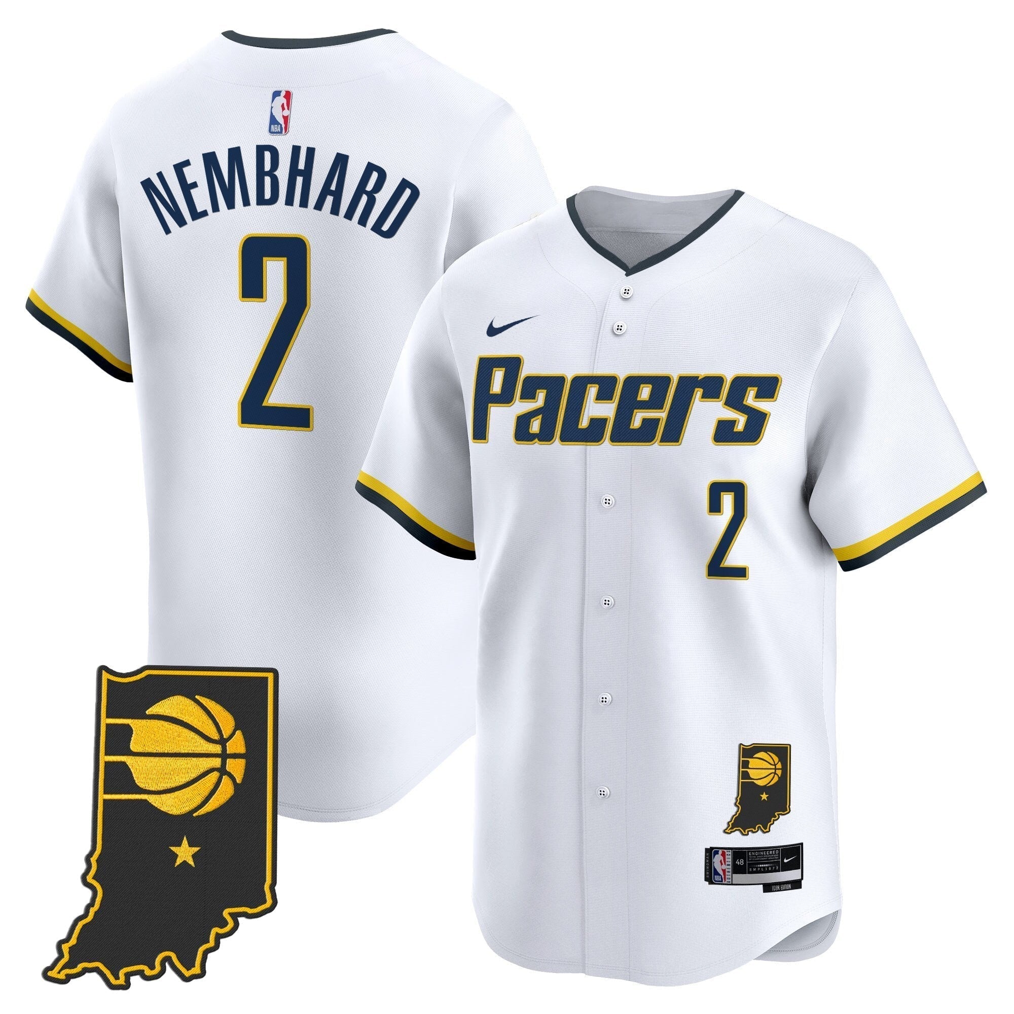 IND Vapor Baseball Jersey - Stitched
