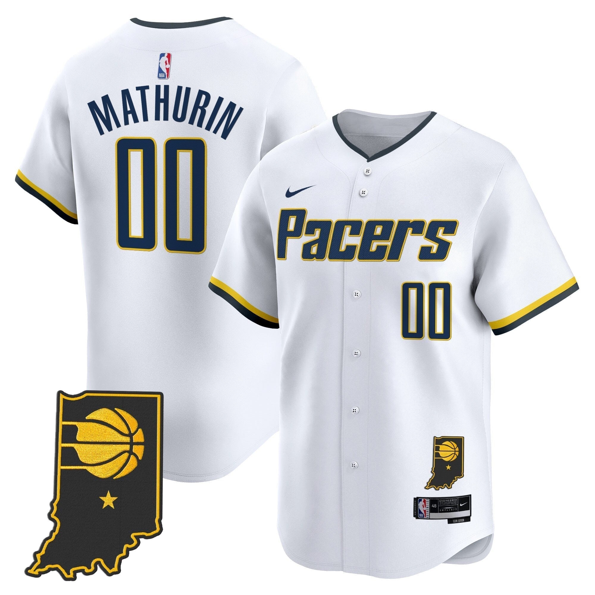 IND Vapor Baseball Jersey - Stitched