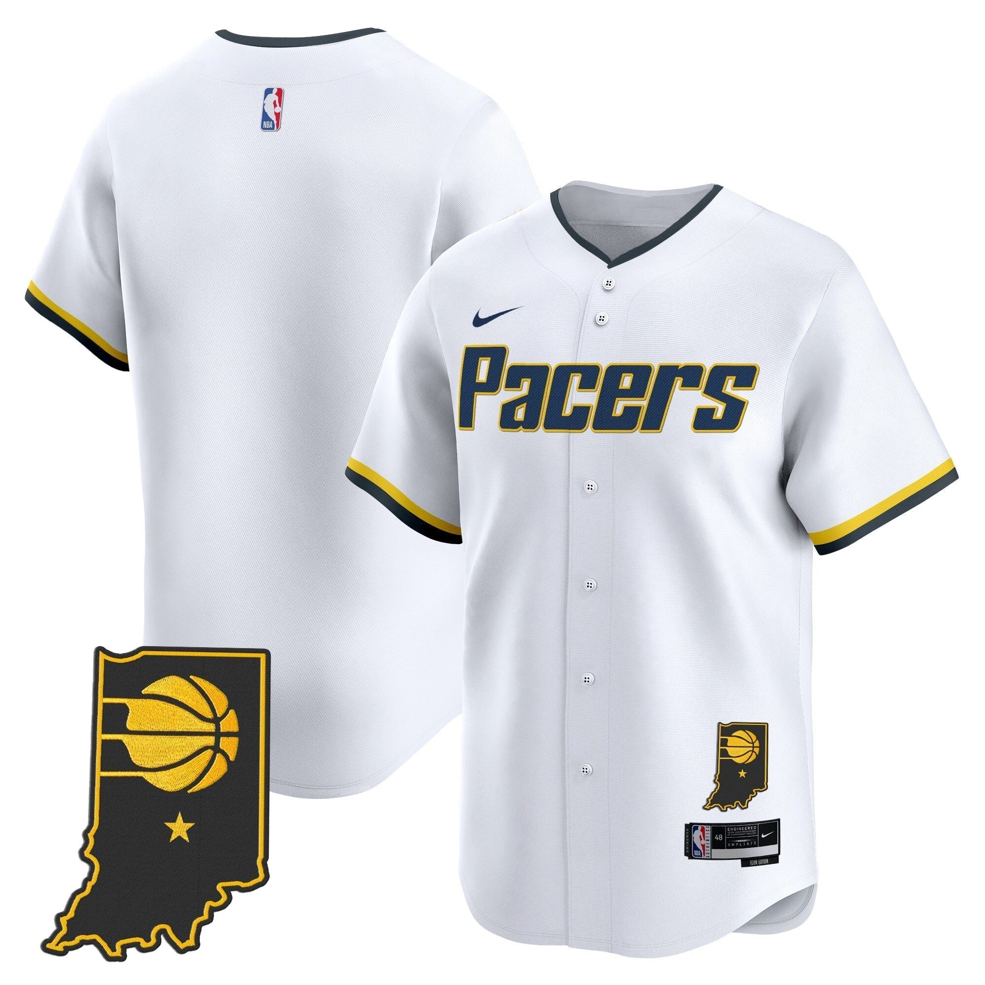 IND Vapor Baseball Jersey - Stitched