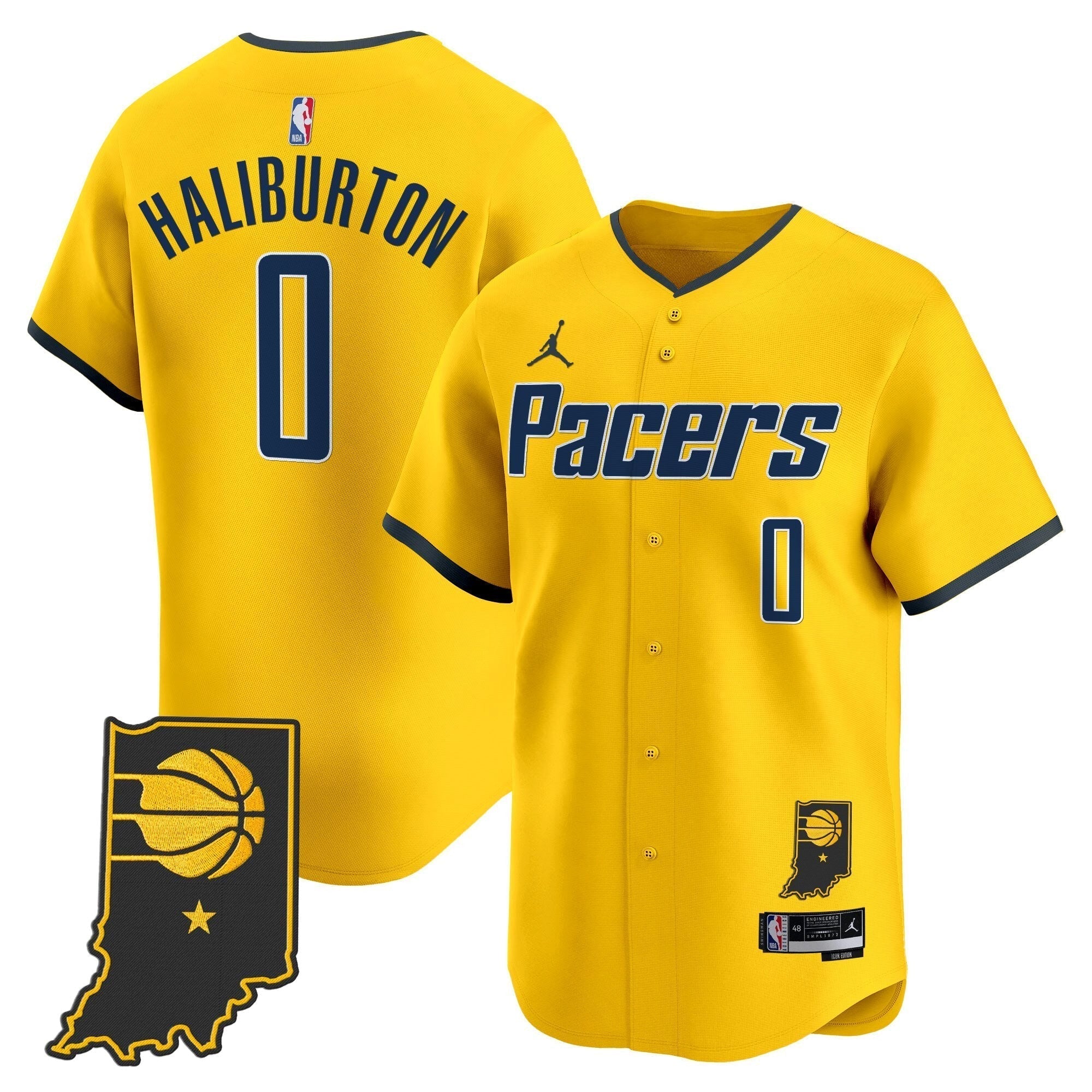 IND Vapor Baseball Jersey - Stitched