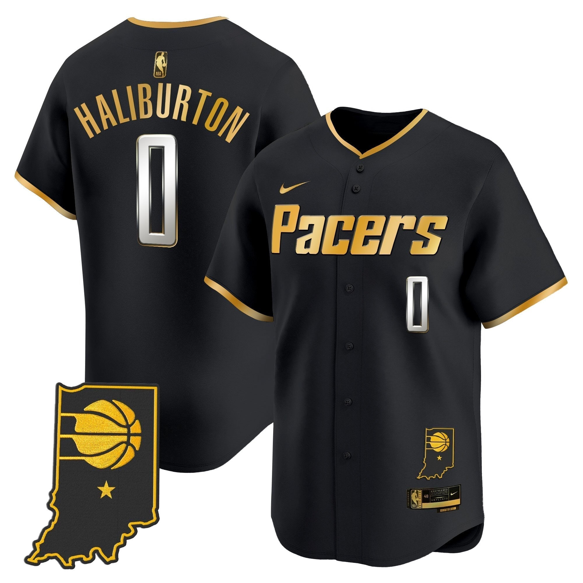 IND Vapor Baseball Jersey - Stitched