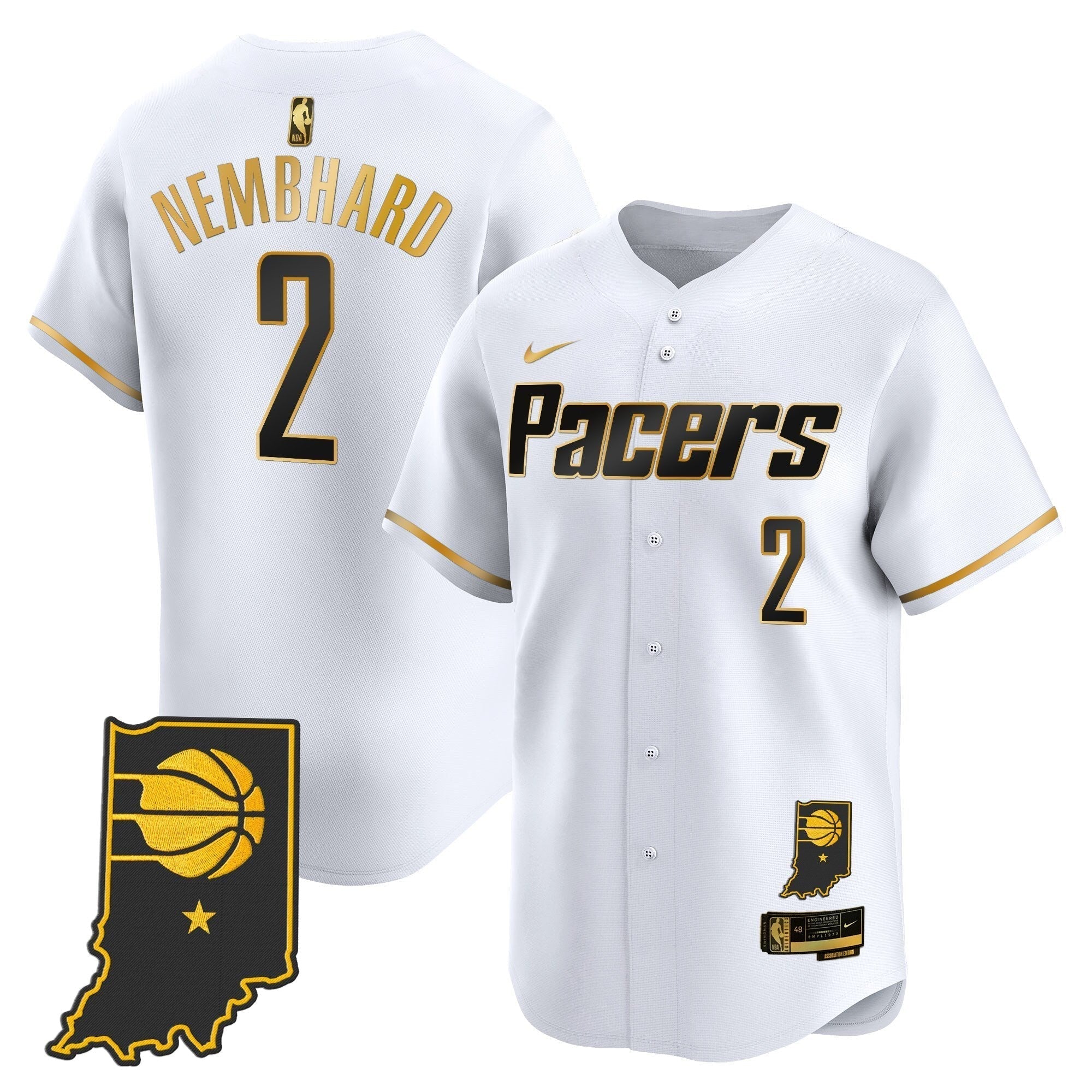 IND Vapor Baseball Jersey - Stitched