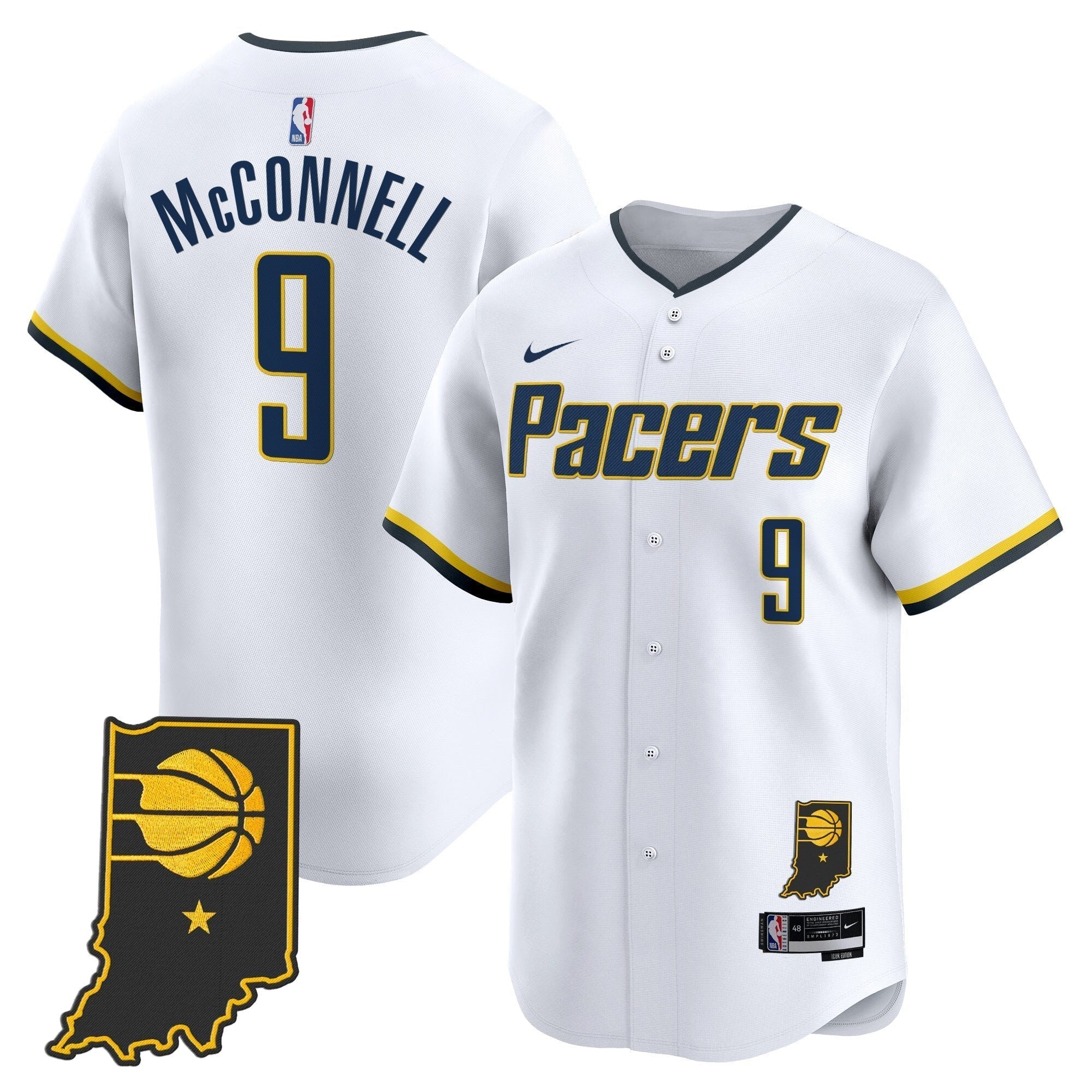 IND Vapor Baseball Jersey - Stitched