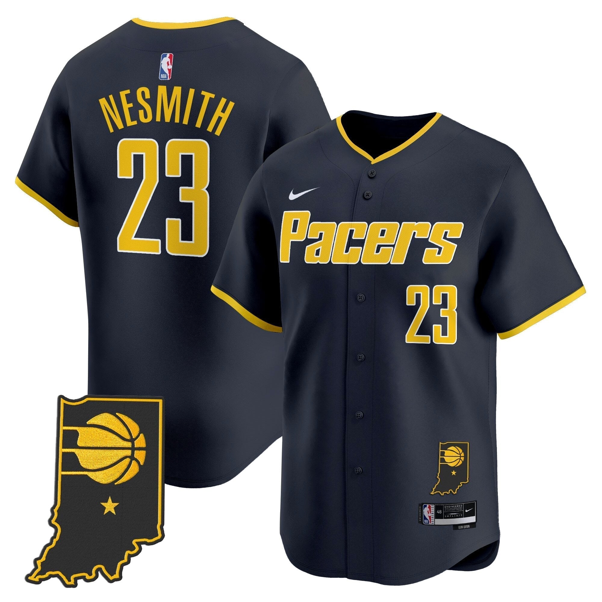 IND Vapor Baseball Jersey - Stitched
