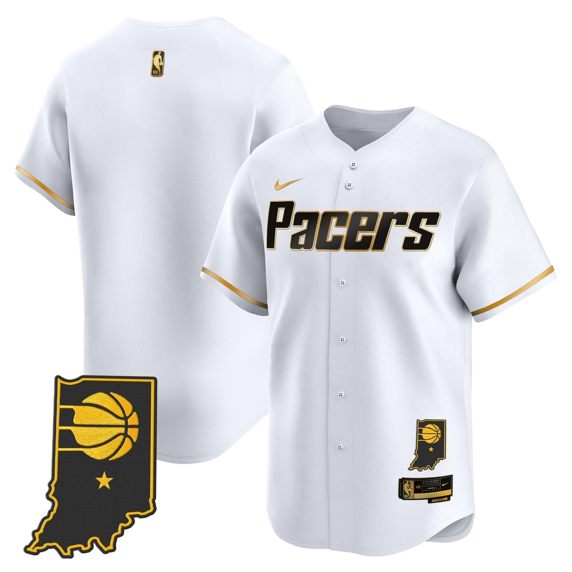 IND Vapor Baseball Jersey - Stitched