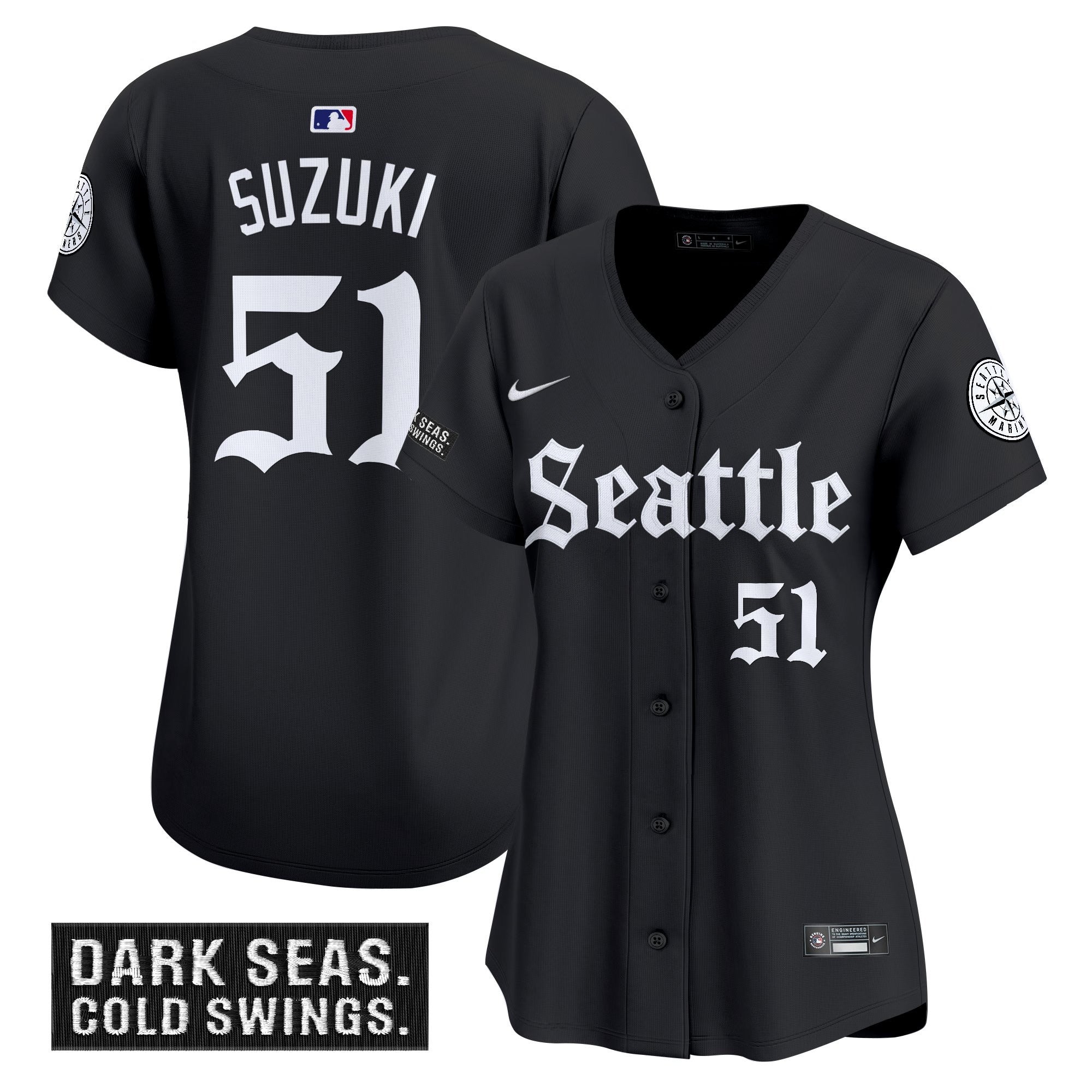 Women's SEA 'Deep Sea Gothic Edition' Vapor Premier Limited Jersey - Stitched