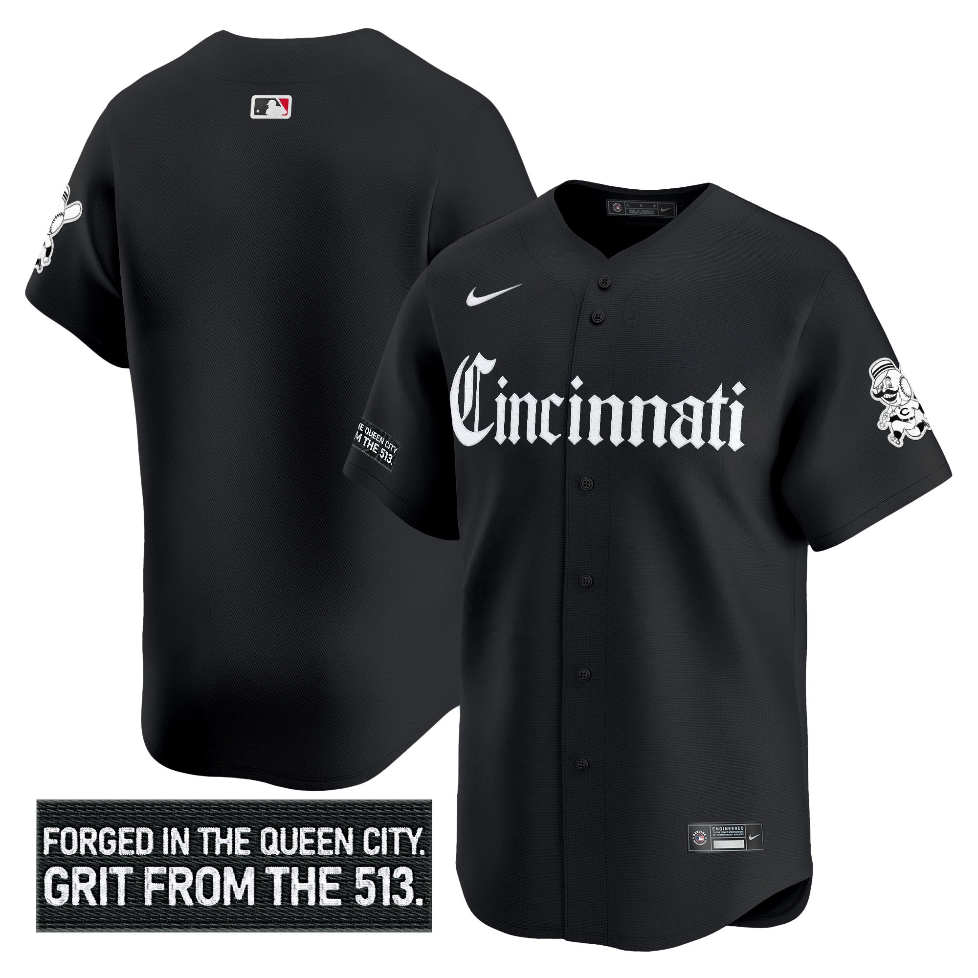 CIN 'Gothic Queen City Edition' Vapor Premier Limited Jersey - Stitched