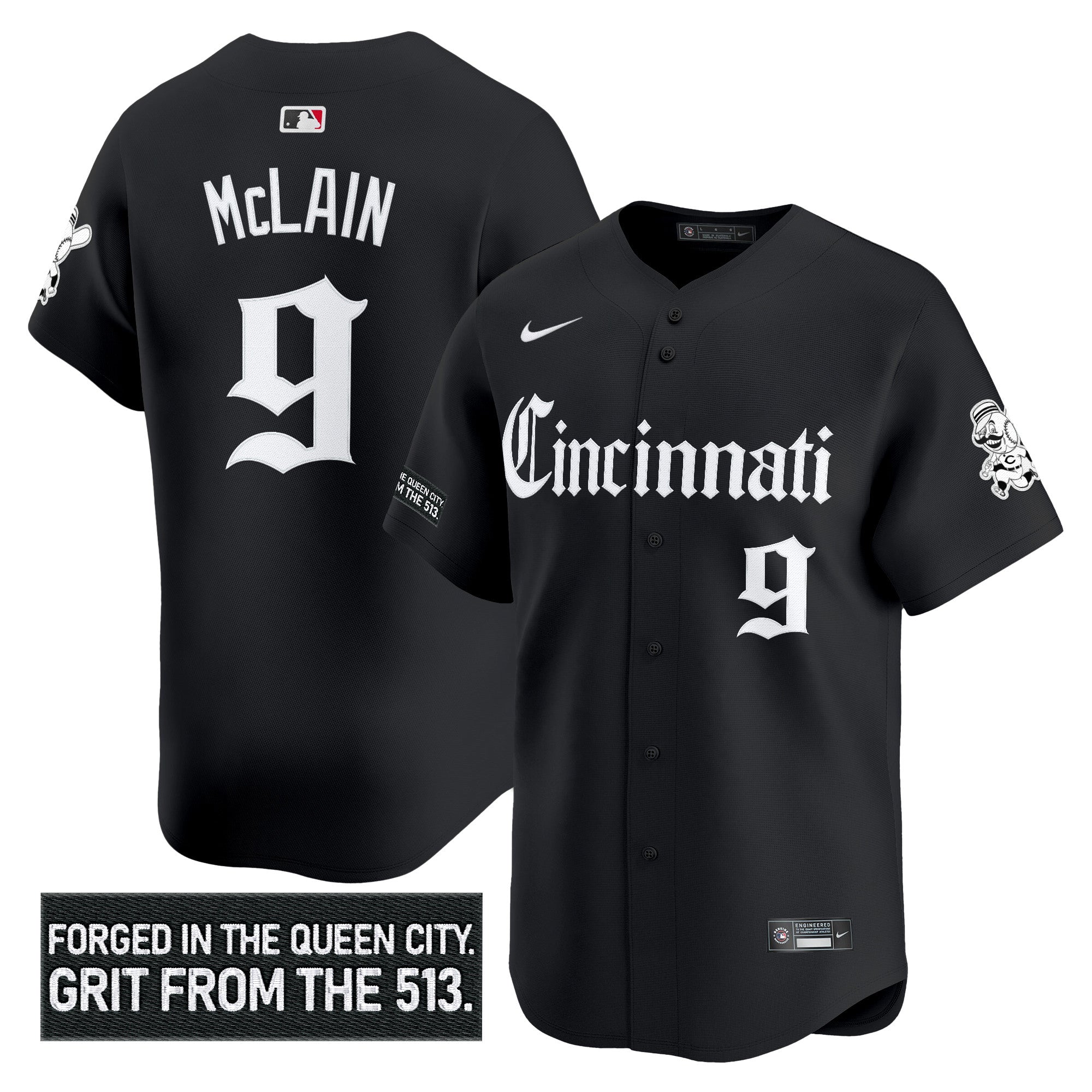 CIN 'Gothic Queen City Edition' Vapor Premier Limited Jersey - Stitched