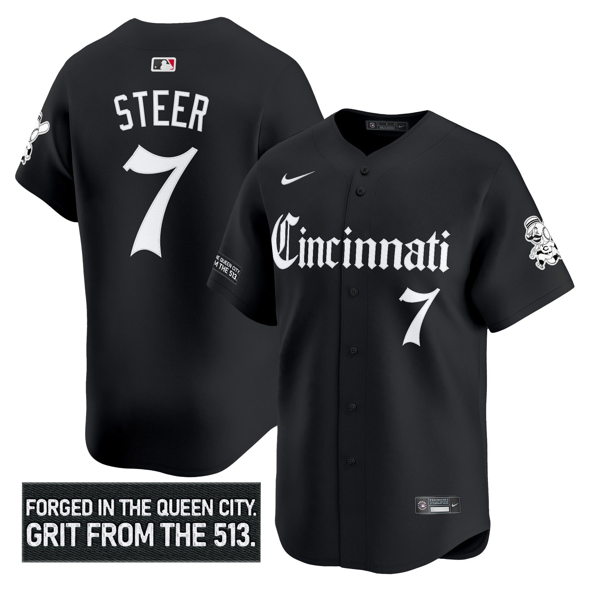 CIN 'Gothic Queen City Edition' Vapor Premier Limited Jersey - Stitched
