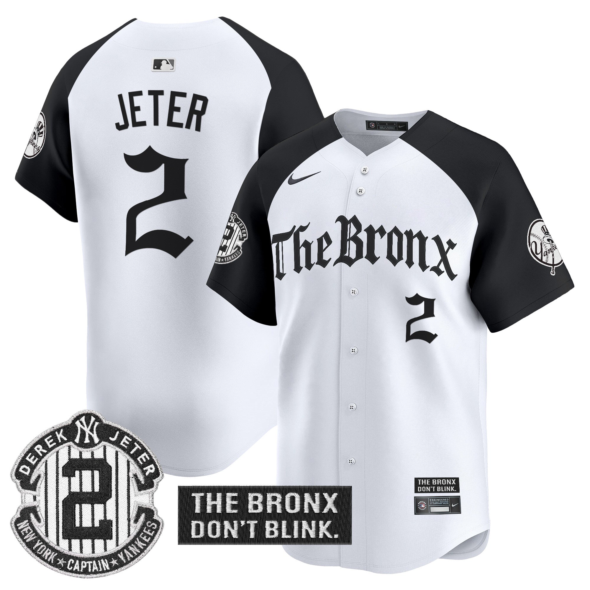 Yankees 'The Bronx - Gothic Ink Drop Edition' Vapor Premier Limited Jersey - Stitched