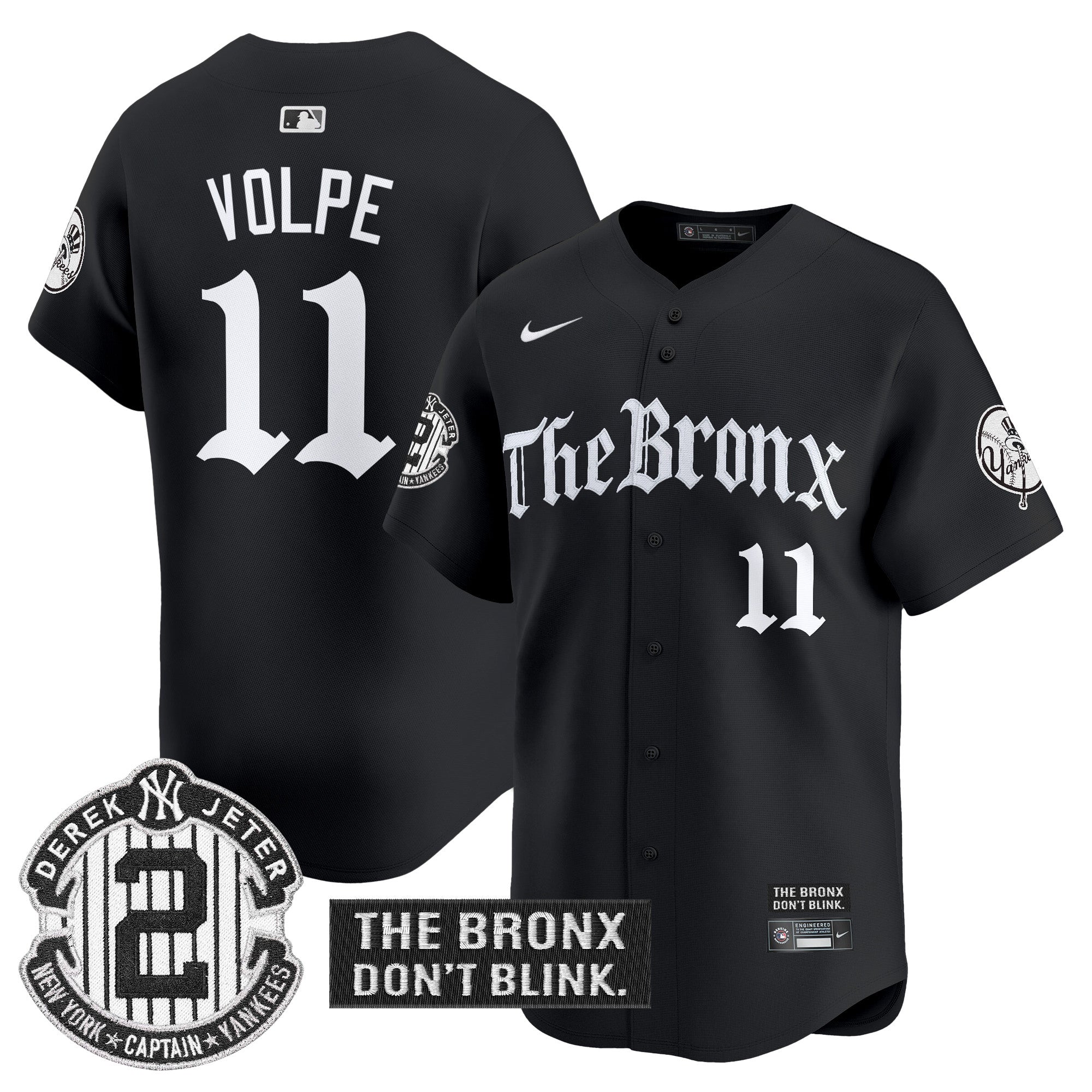 Yankees 'The Bronx - Gothic Ink Drop Edition' Vapor Premier Limited Jersey - Stitched