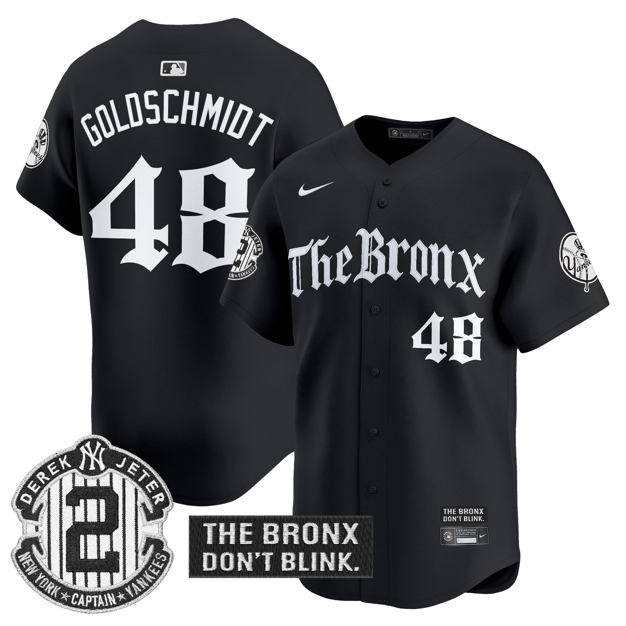 Yankees 'The Bronx - Gothic Ink Drop Edition' Vapor Premier Limited Jersey - Stitched