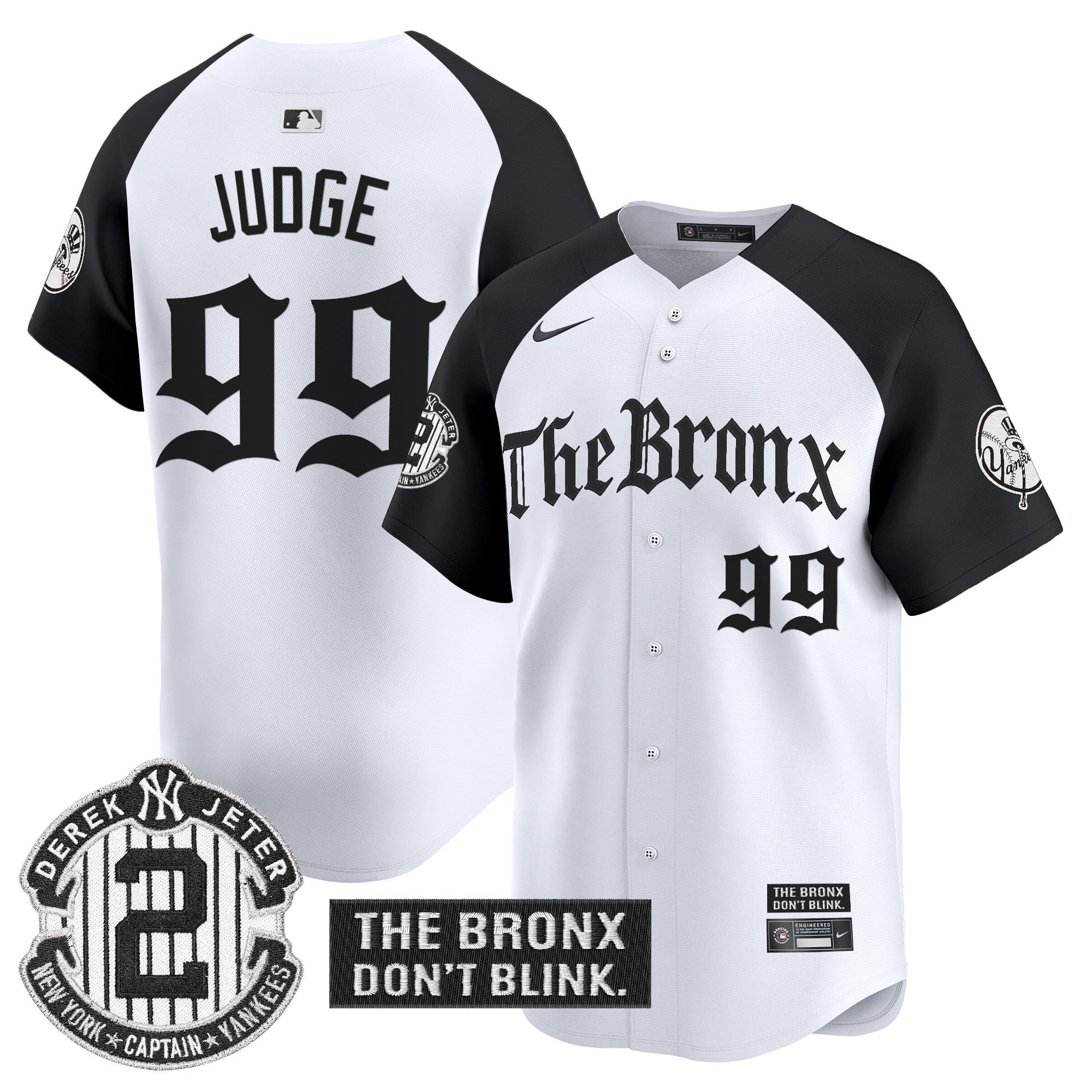 Yankees 'The Bronx - Gothic Ink Drop Edition' Vapor Premier Limited Jersey - Stitched