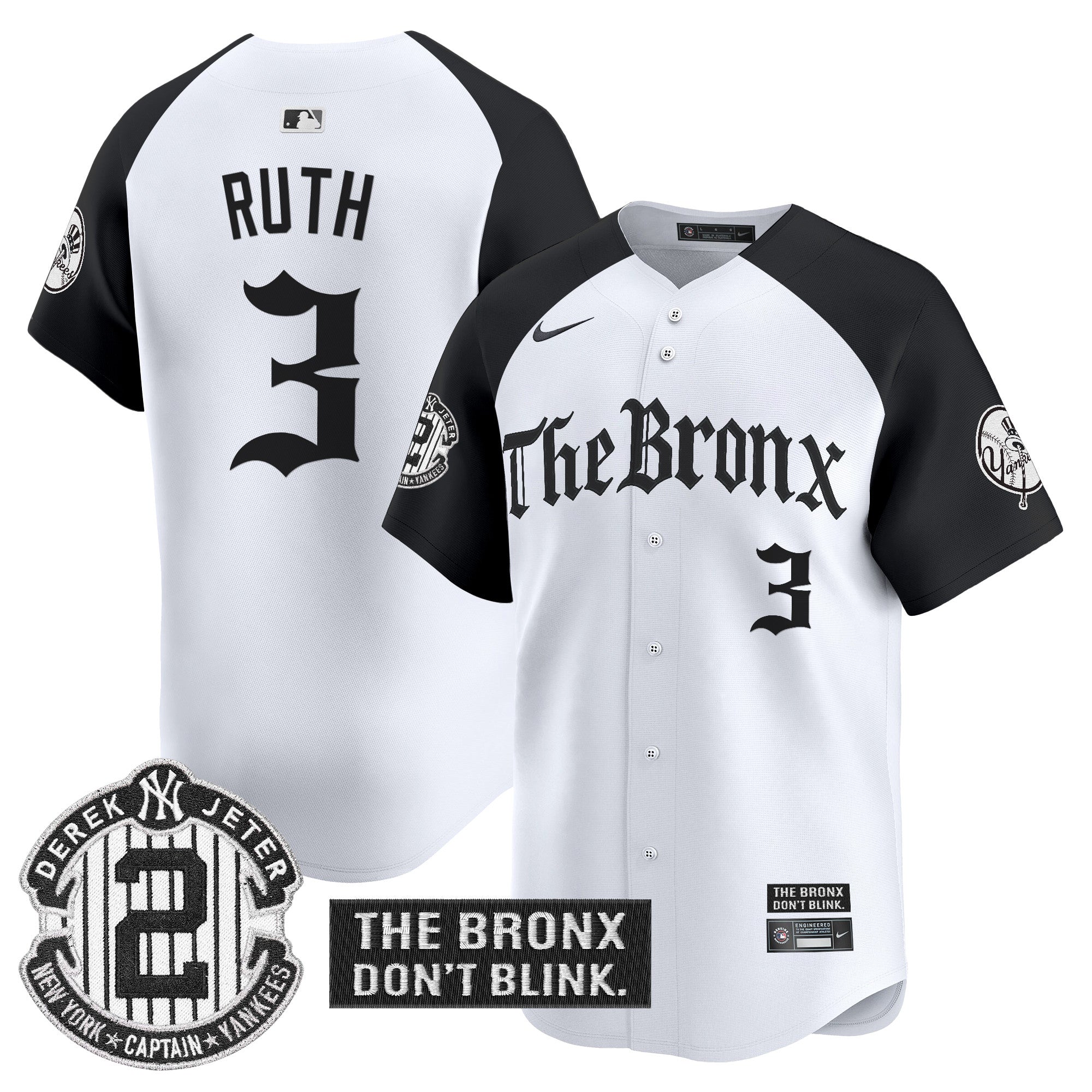 Yankees 'The Bronx - Gothic Ink Drop Edition' Vapor Premier Limited Jersey - Stitched