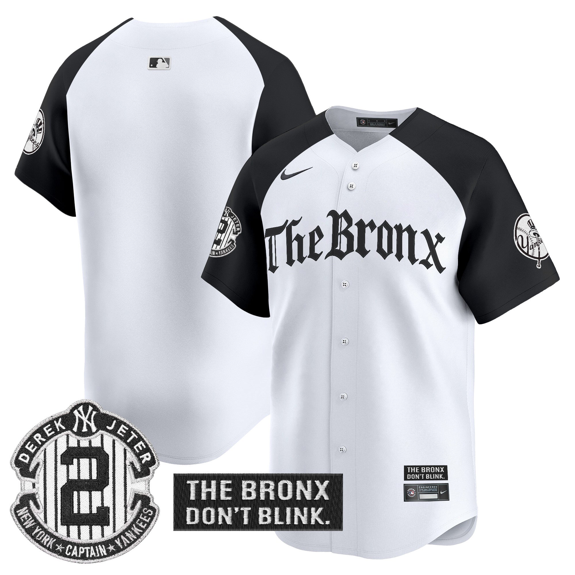 Yankees 'The Bronx - Gothic Ink Drop Edition' Vapor Premier Limited Jersey - Stitched