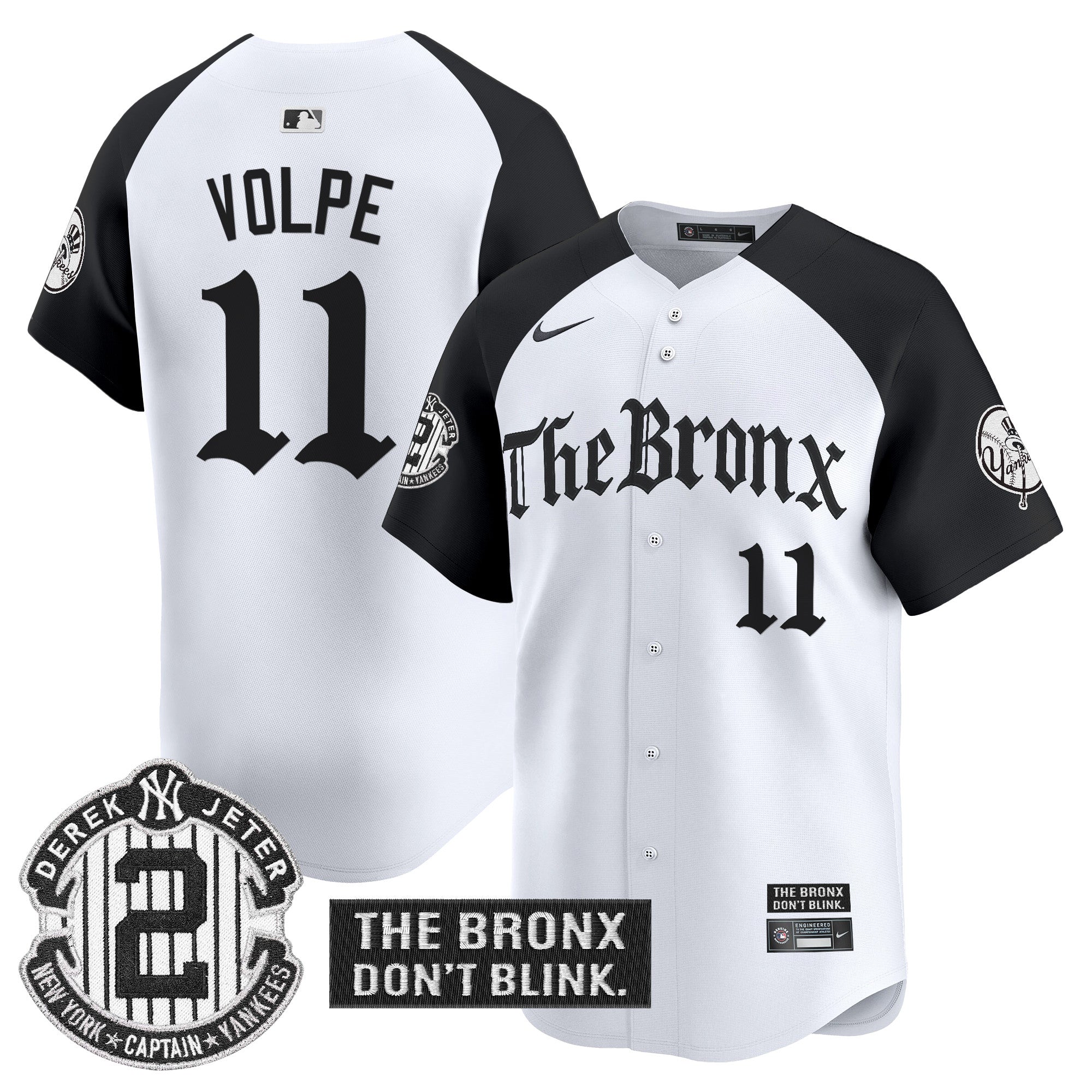 Yankees 'The Bronx - Gothic Ink Drop Edition' Vapor Premier Limited Jersey - Stitched