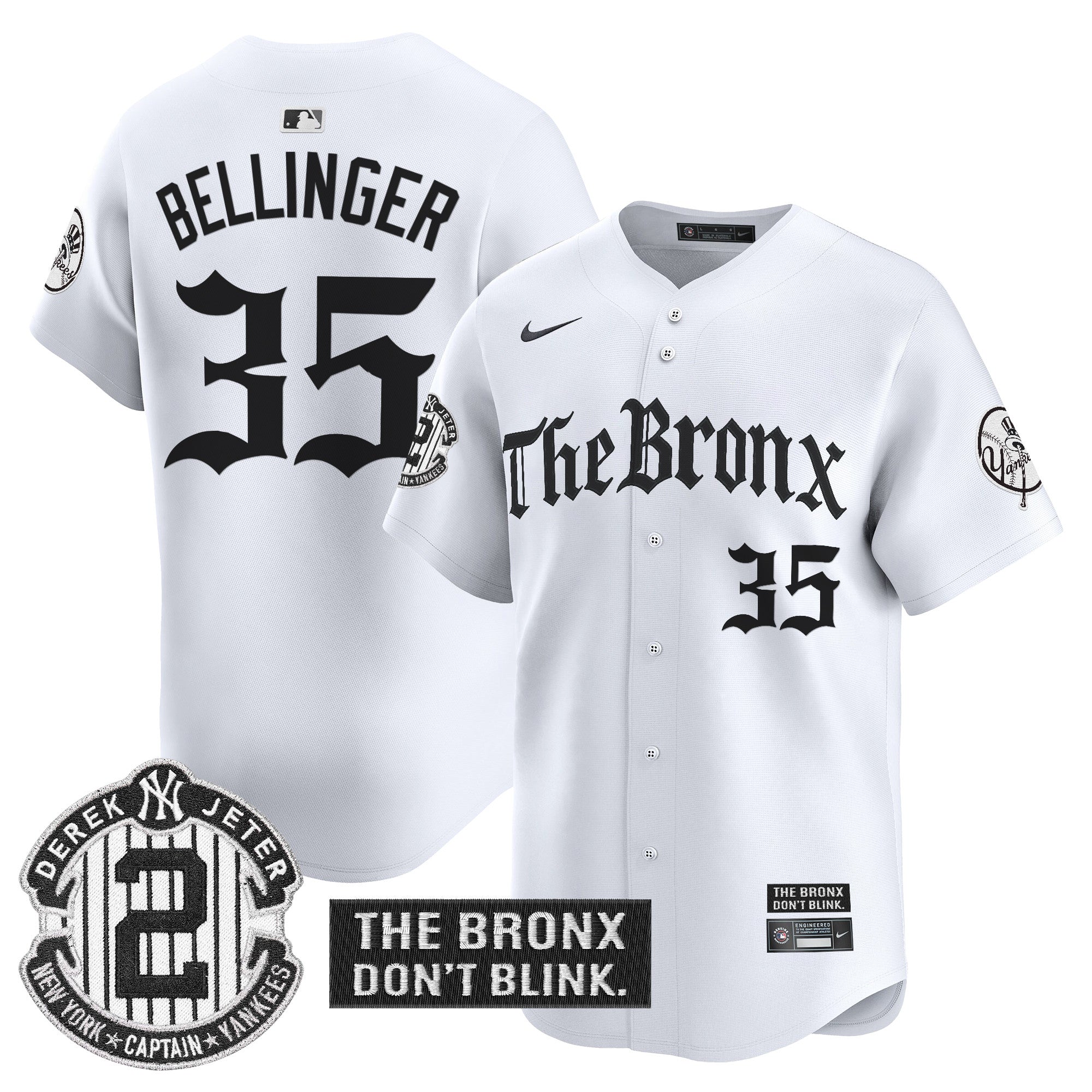 Yankees 'The Bronx - Gothic Ink Drop Edition' Vapor Premier Limited Jersey - Stitched
