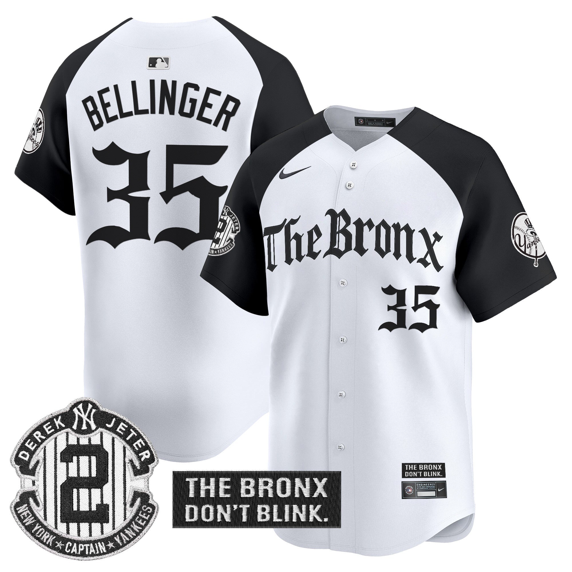 Yankees 'The Bronx - Gothic Ink Drop Edition' Vapor Premier Limited Jersey - Stitched