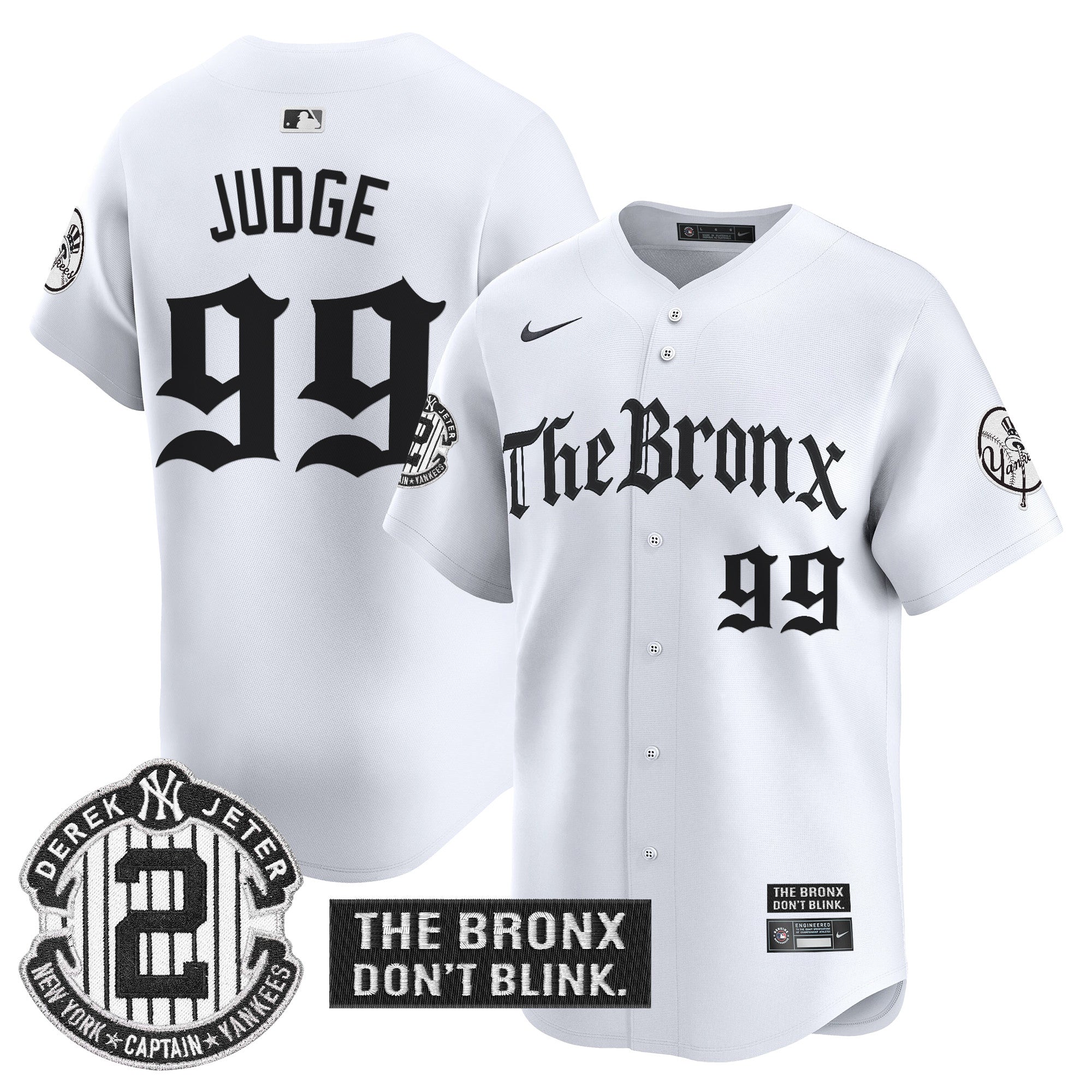 Yankees 'The Bronx - Gothic Ink Drop Edition' Vapor Premier Limited Jersey - Stitched