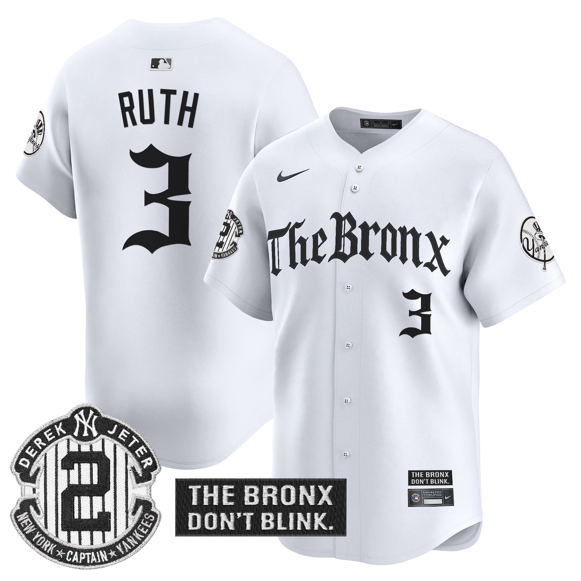 Yankees 'The Bronx - Gothic Ink Drop Edition' Vapor Premier Limited Jersey - Stitched