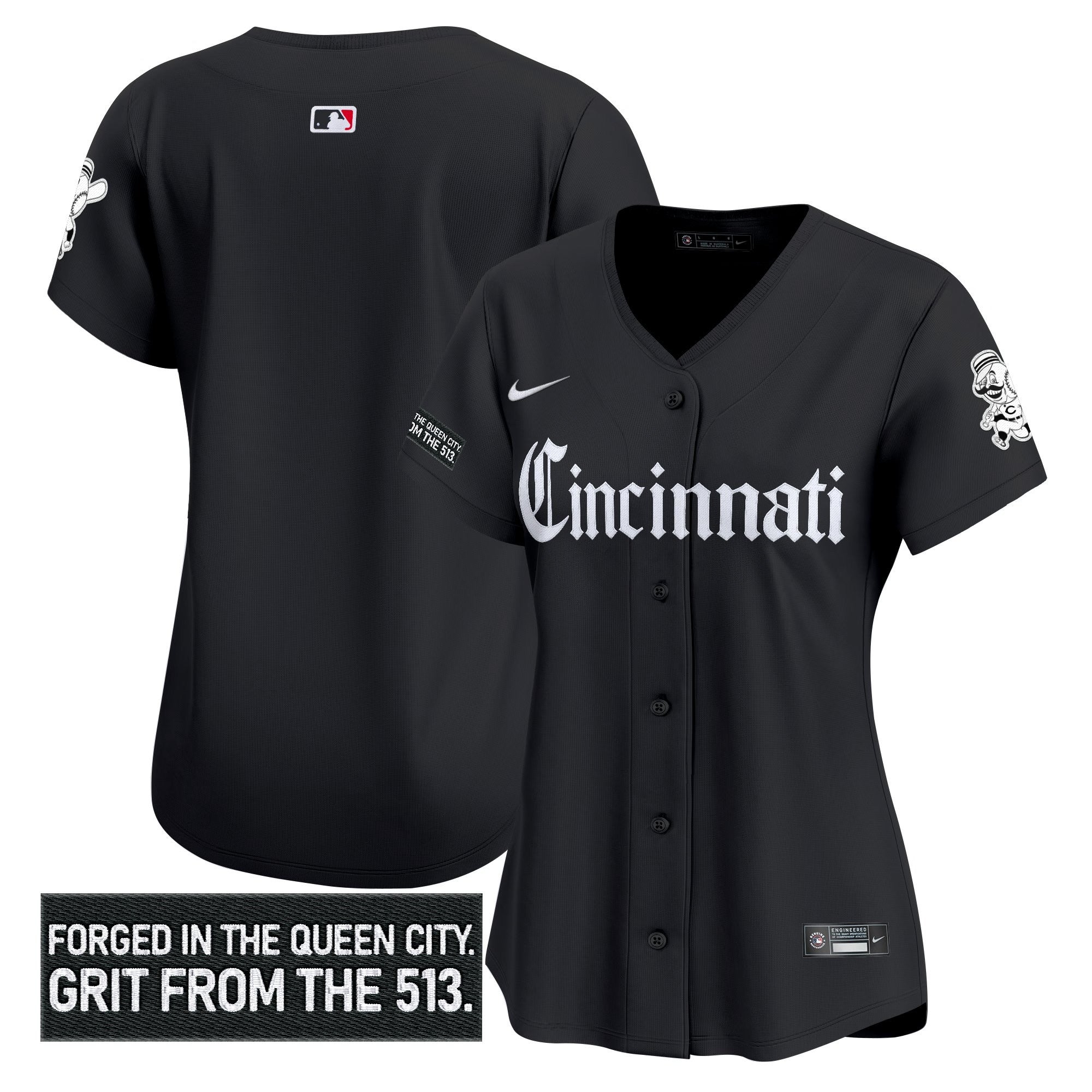 Women's CIN 'Gothic Queen City Edition' Vapor Premier Limited Jersey - Stitched