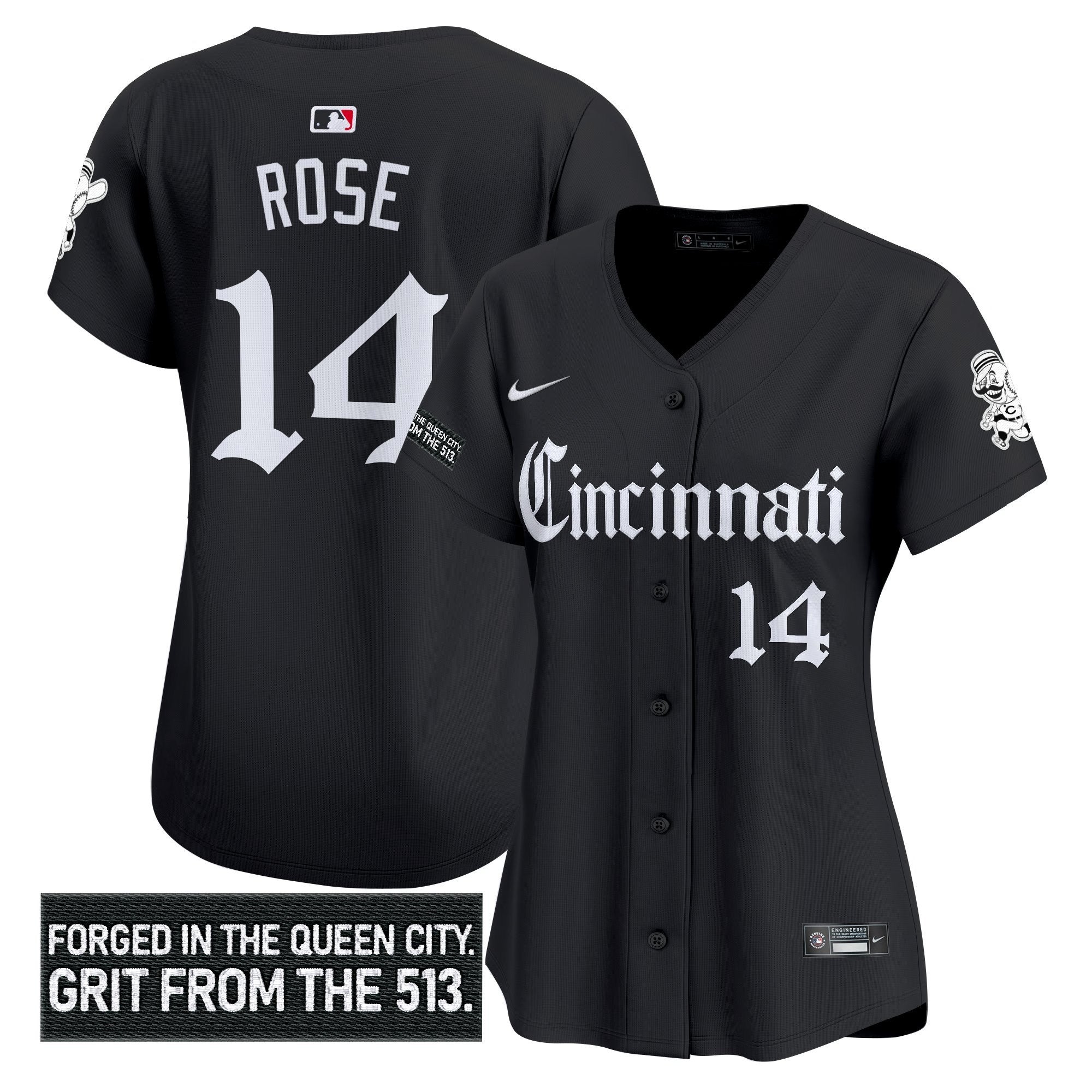 Women's CIN 'Gothic Queen City Edition' Vapor Premier Limited Jersey - Stitched