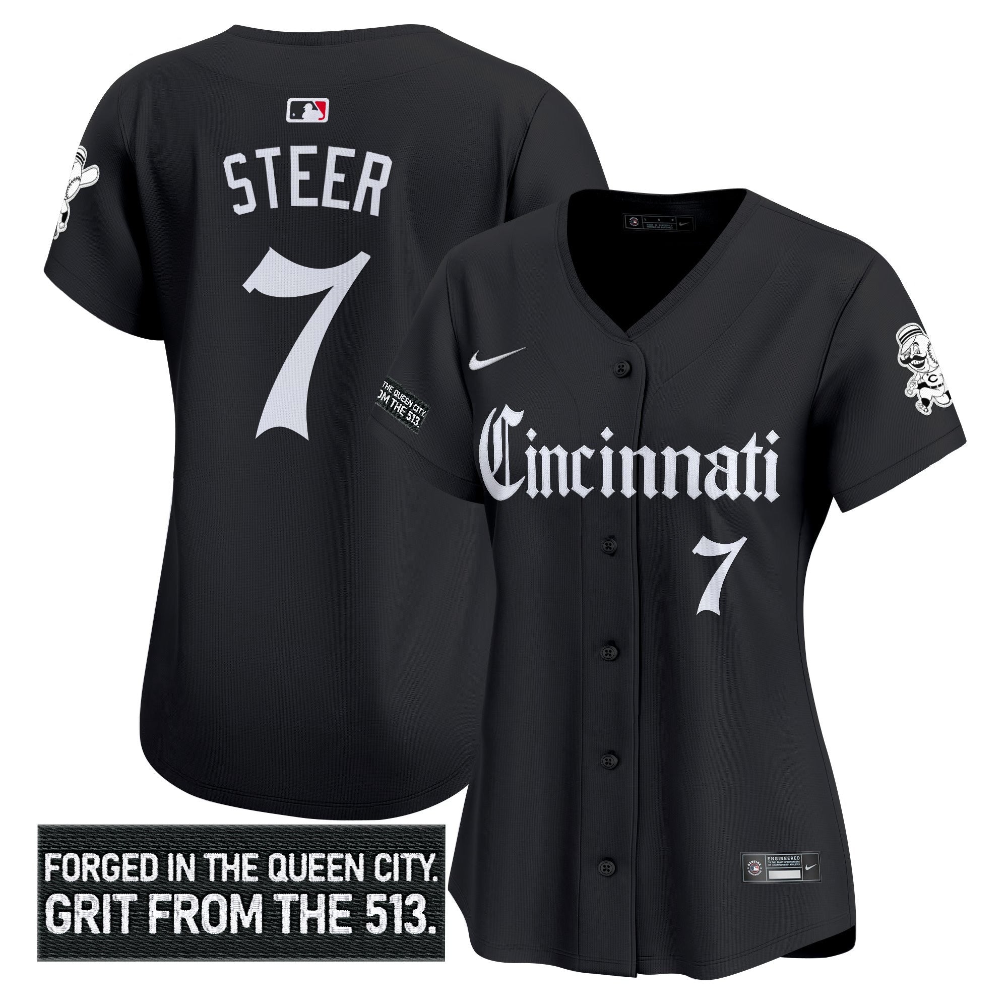 Women's CIN 'Gothic Queen City Edition' Vapor Premier Limited Jersey - Stitched