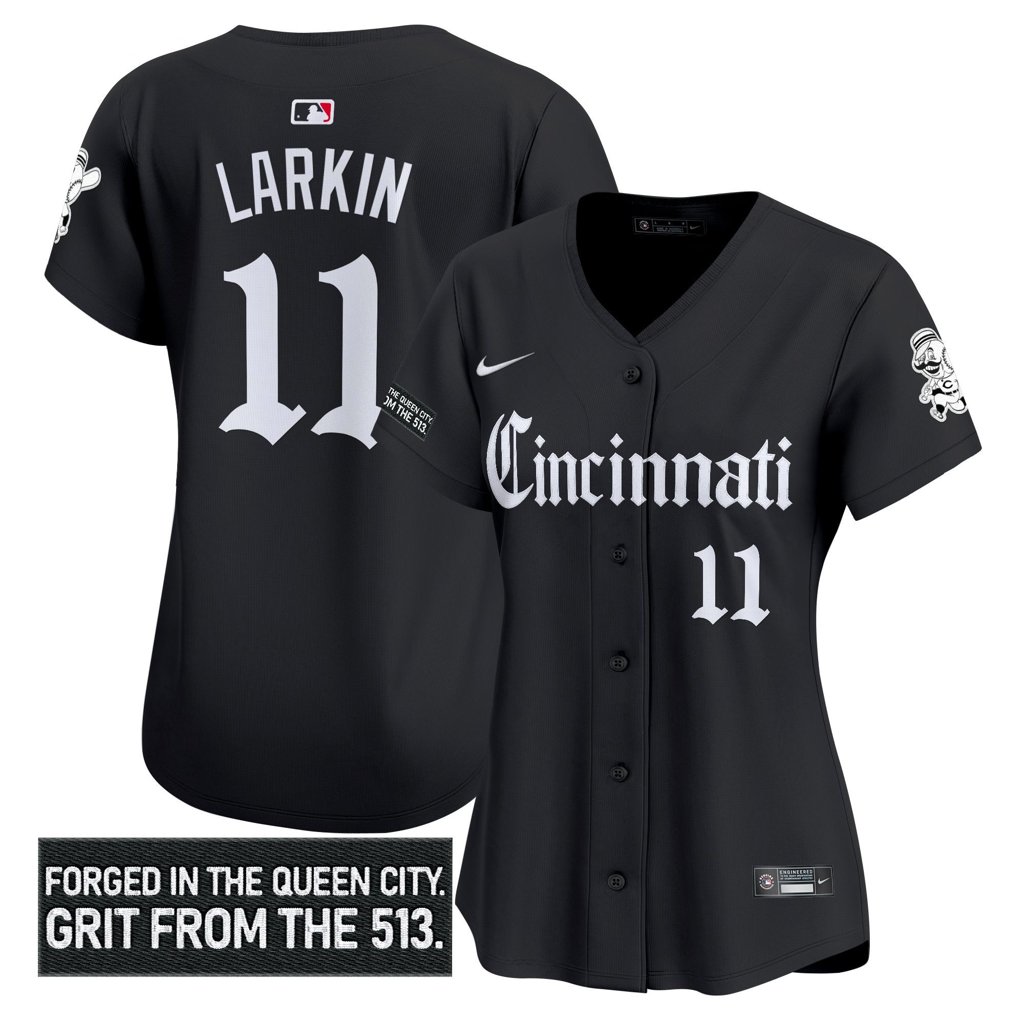 Women's CIN 'Gothic Queen City Edition' Vapor Premier Limited Jersey - Stitched