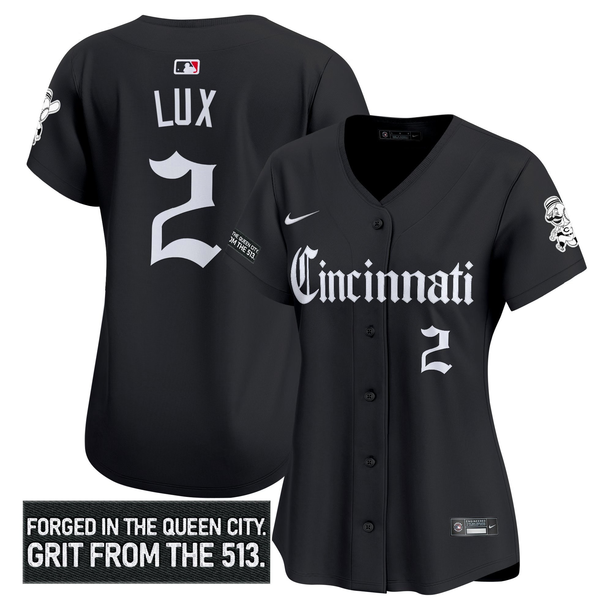 Women's CIN 'Gothic Queen City Edition' Vapor Premier Limited Jersey - Stitched