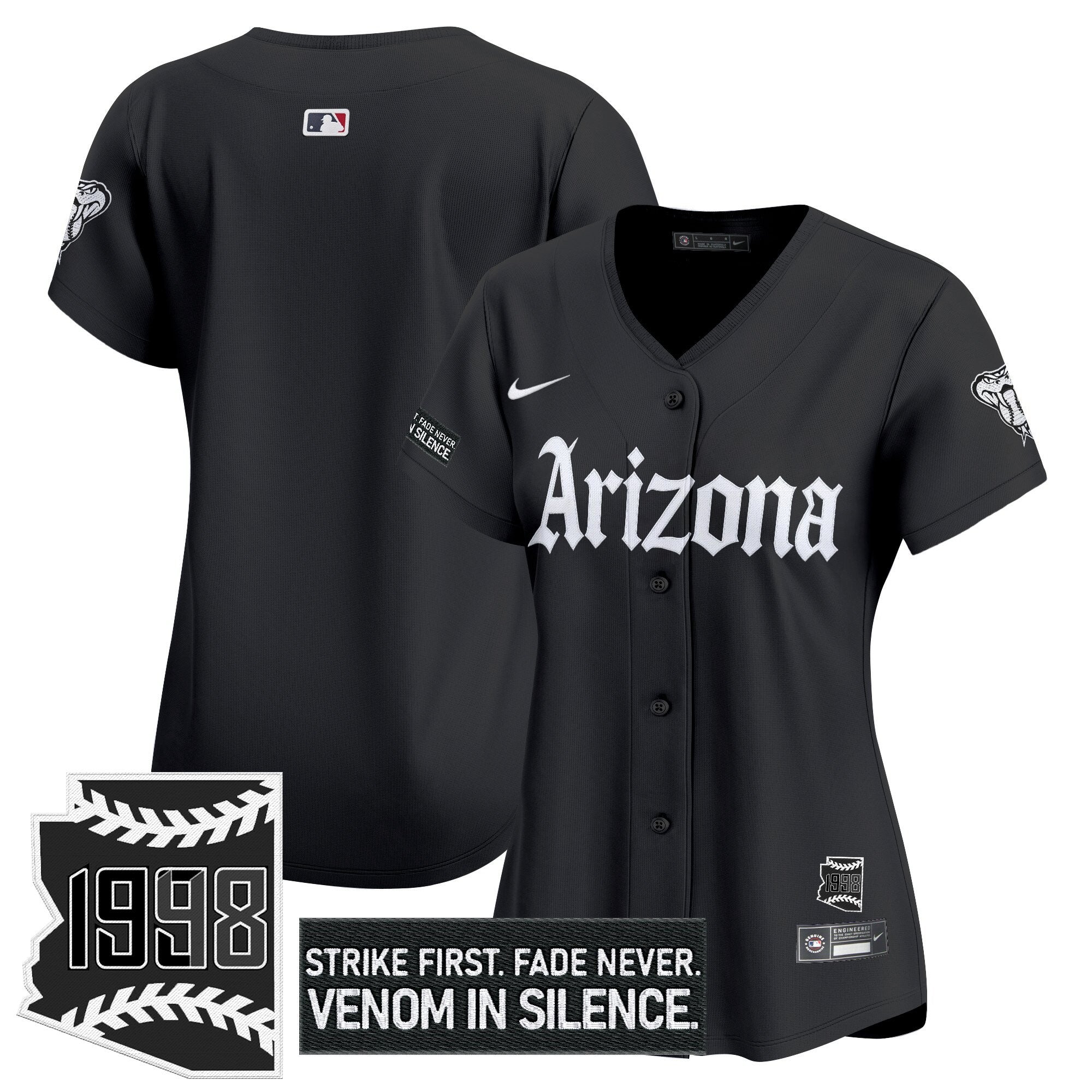 Women's ARI 'Gothic Desert Fang Edition' Vapor Premier Limited Jersey - Stitched