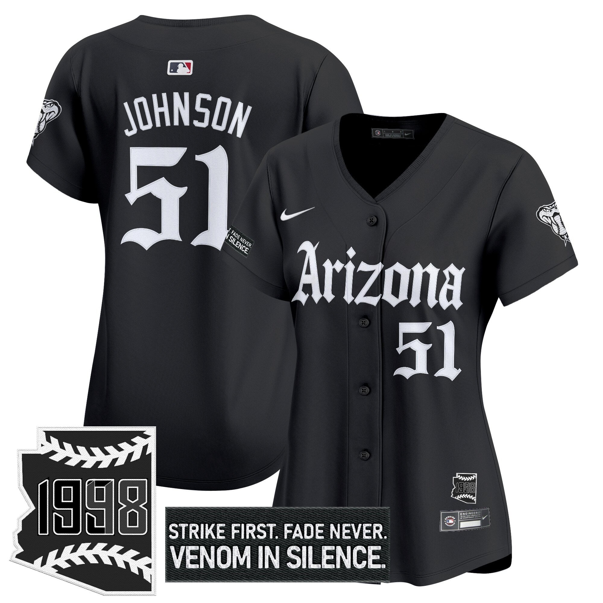 Women's ARI 'Gothic Desert Fang Edition' Vapor Premier Limited Jersey - Stitched