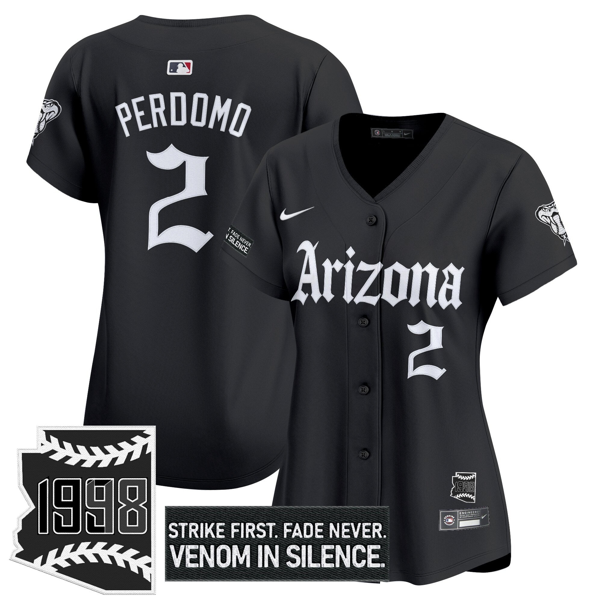 Women's ARI 'Gothic Desert Fang Edition' Vapor Premier Limited Jersey - Stitched