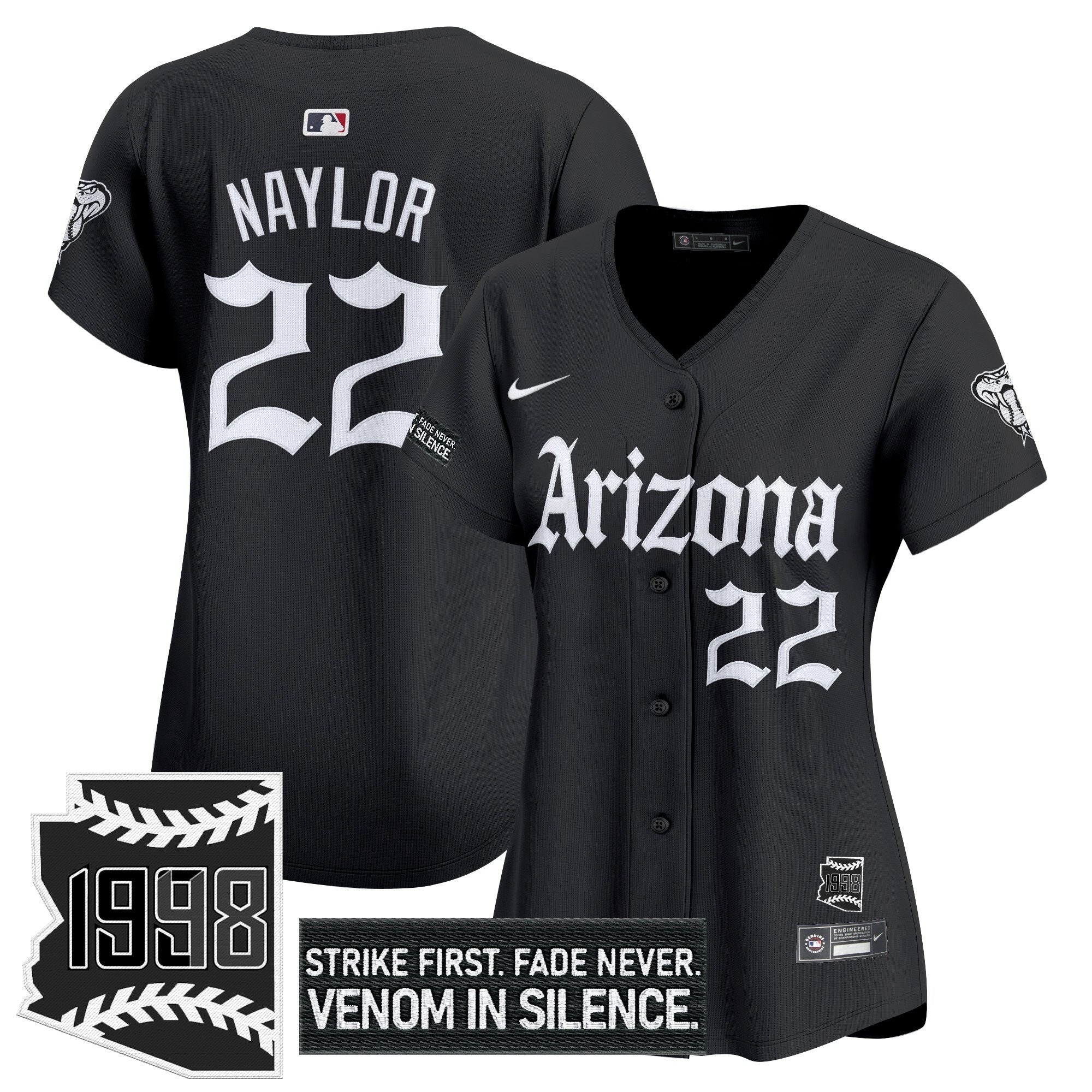 Women's ARI 'Gothic Desert Fang Edition' Vapor Premier Limited Jersey - Stitched
