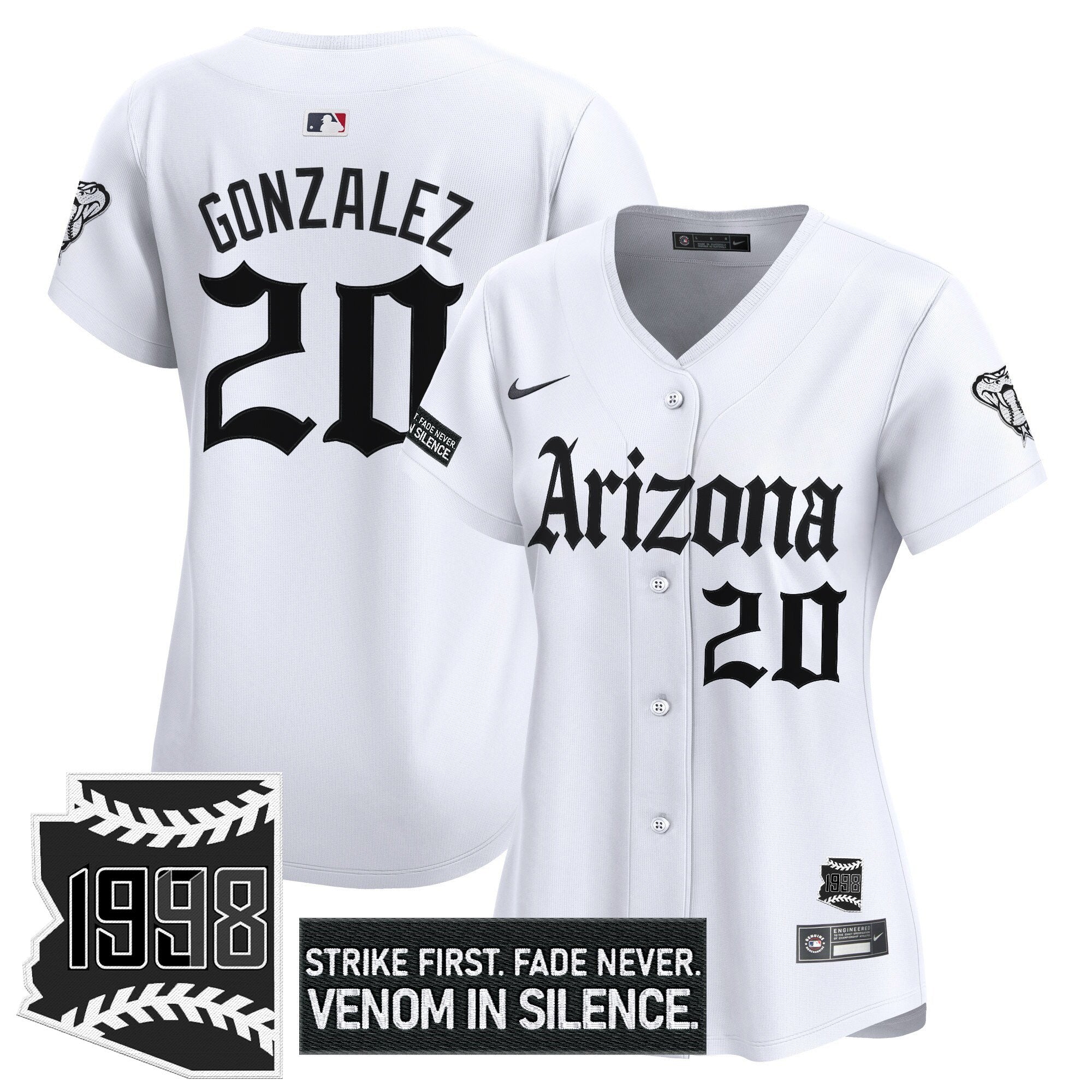 Women's ARI 'Gothic Desert Fang Edition' Vapor Premier Limited Jersey - Stitched