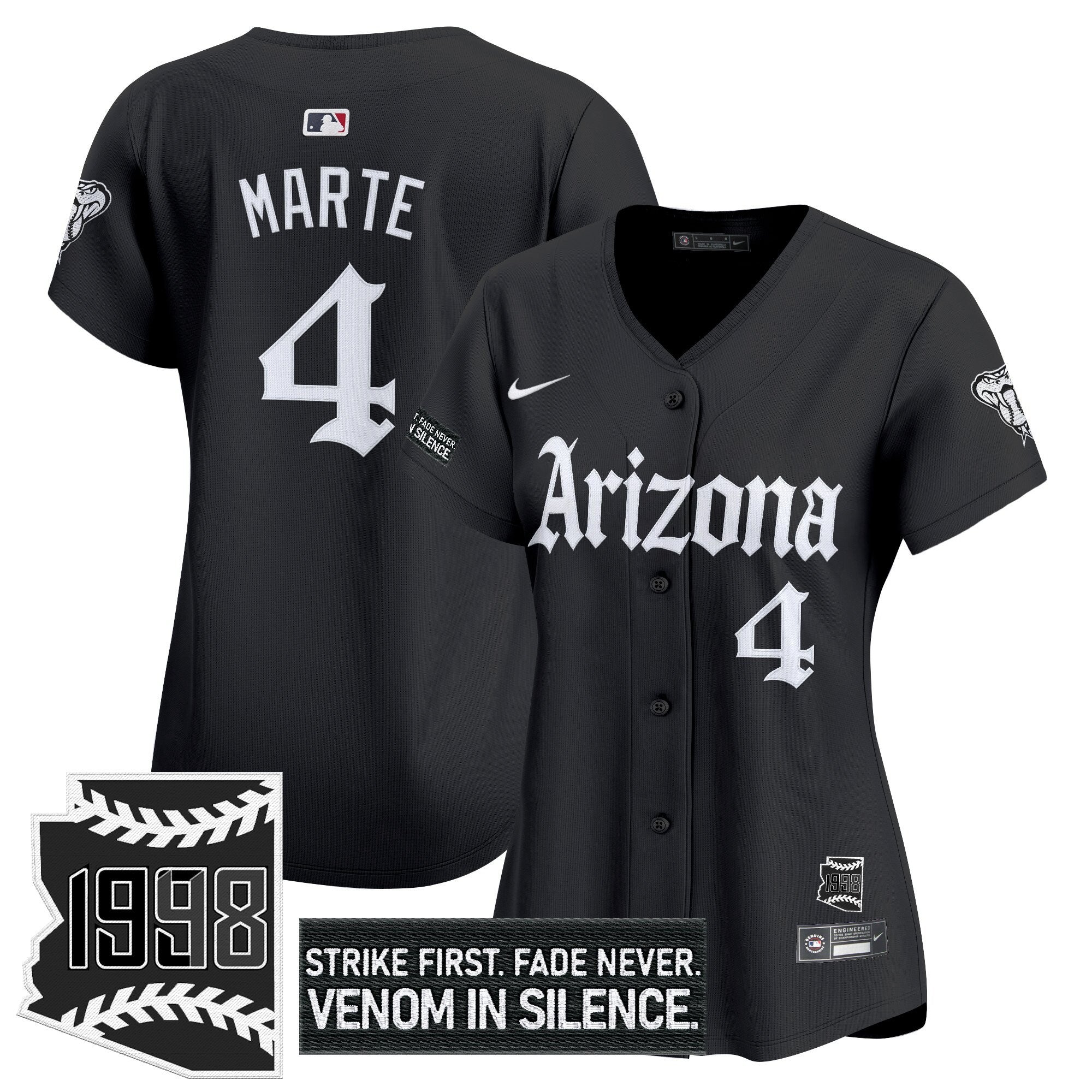 Women's ARI 'Gothic Desert Fang Edition' Vapor Premier Limited Jersey - Stitched