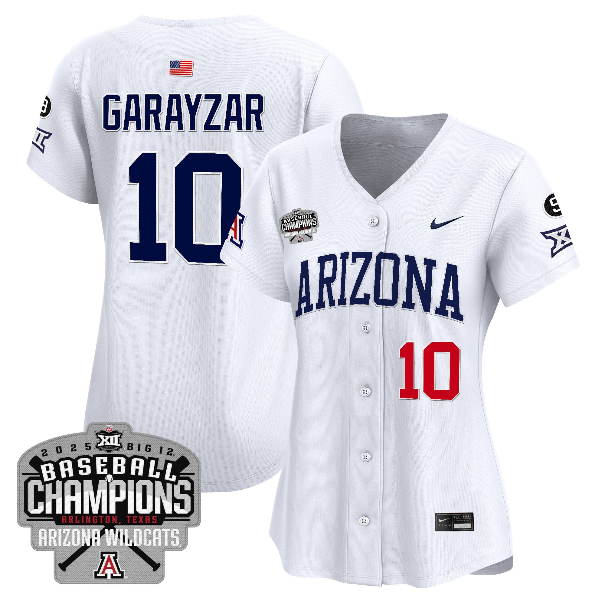 Women's ARIZ 2025 Big 12 Champions Vapor Premier Limited Jersey - Stitched