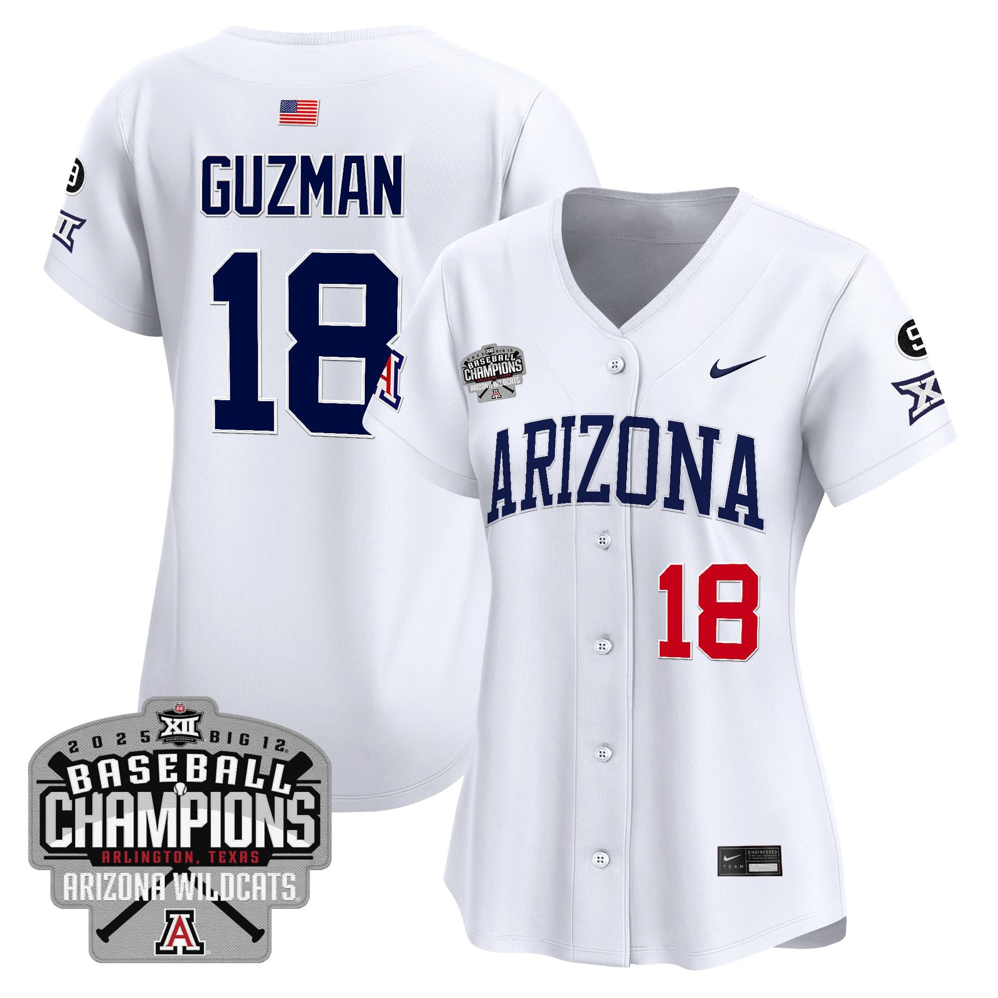 Women's ARIZ 2025 Big 12 Champions Vapor Premier Limited Jersey - Stitched