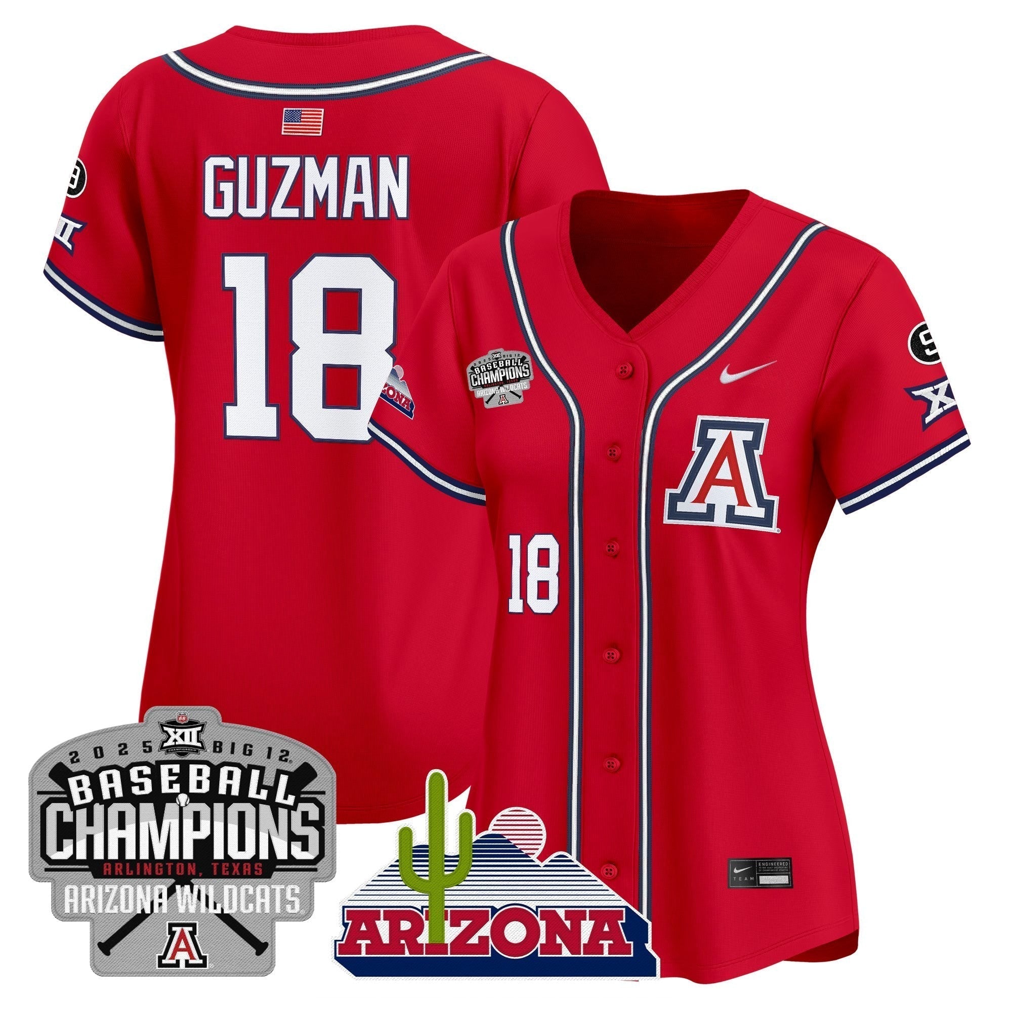 Women's ARIZ 2025 Big 12 Champions Vapor Premier Limited Jersey - Stitched