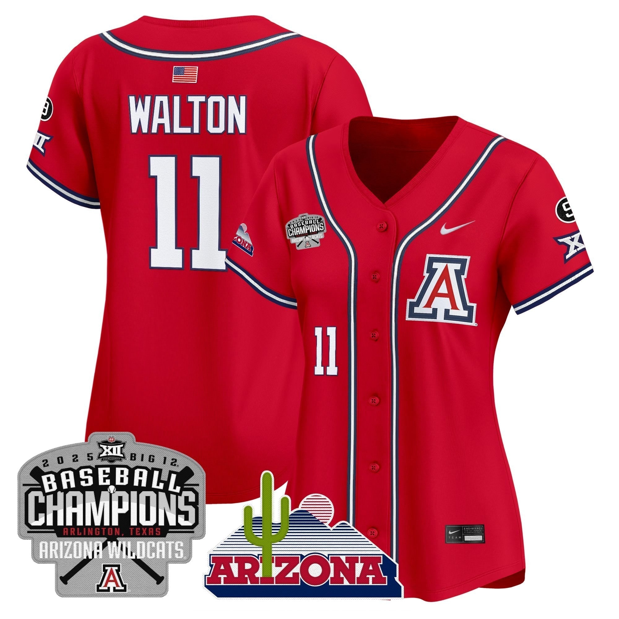 Women's ARIZ 2025 Big 12 Champions Vapor Premier Limited Jersey - Stitched