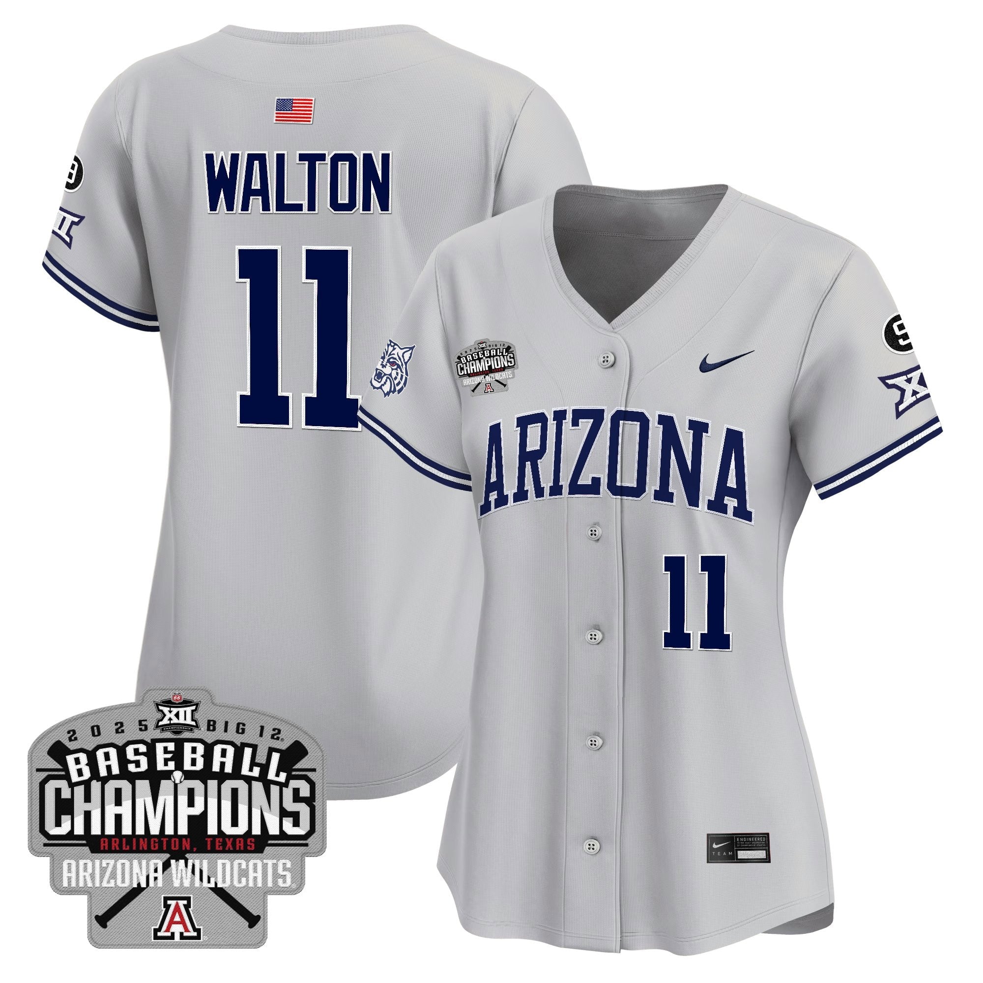 Women's ARIZ 2025 Big 12 Champions Vapor Premier Limited Jersey - Stitched